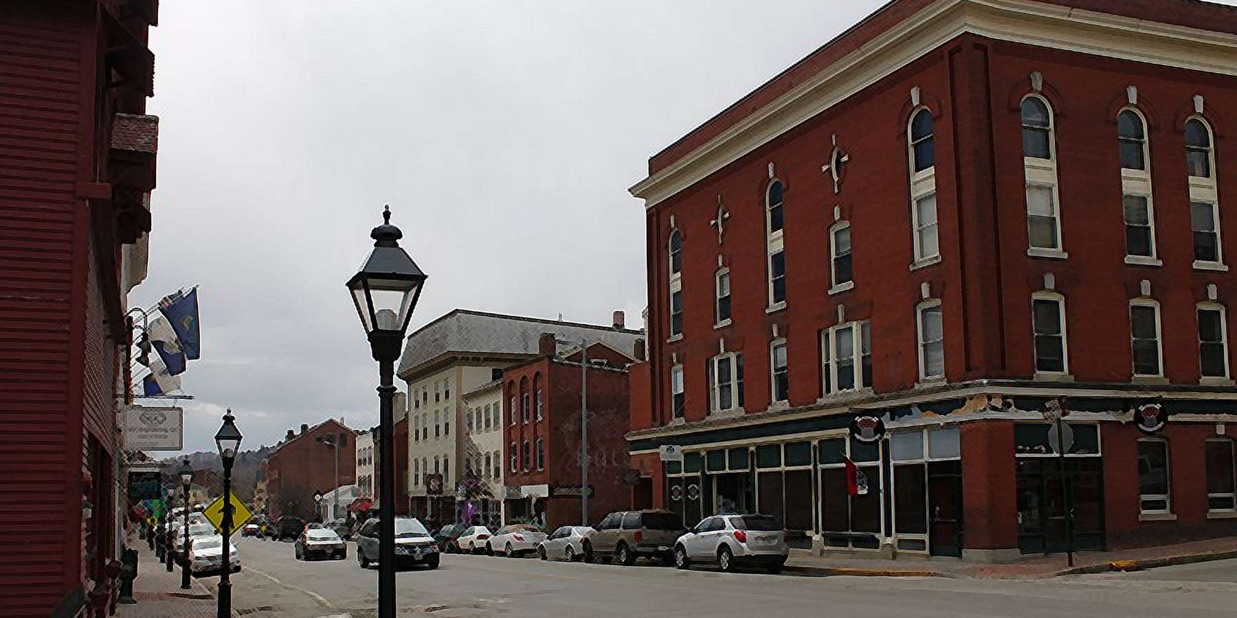 Photo of Main Street in Hallowell, Maine Photo of Main Street in Hallowell, Maine