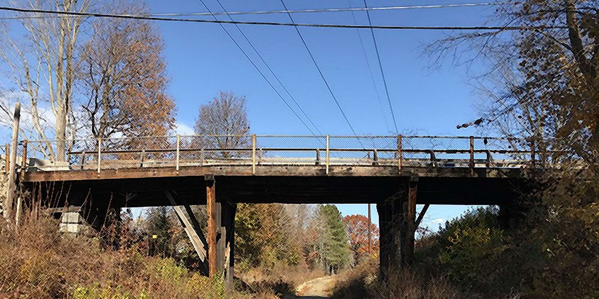 Photo of the Christian Hill Road bridge in West Swanzey, New Hampshire