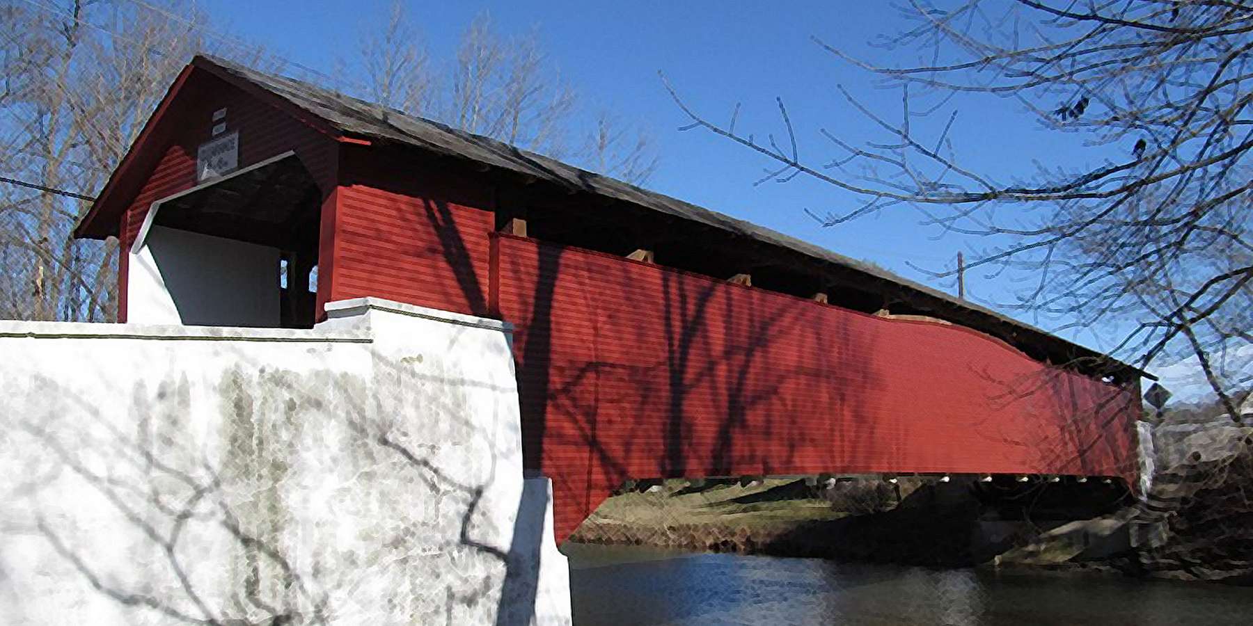 Photo of the Rex Covered Bridge in Orefield, Pennsylvania Photo of the Rex Covered Bridge in Orefield, Pennsylvania