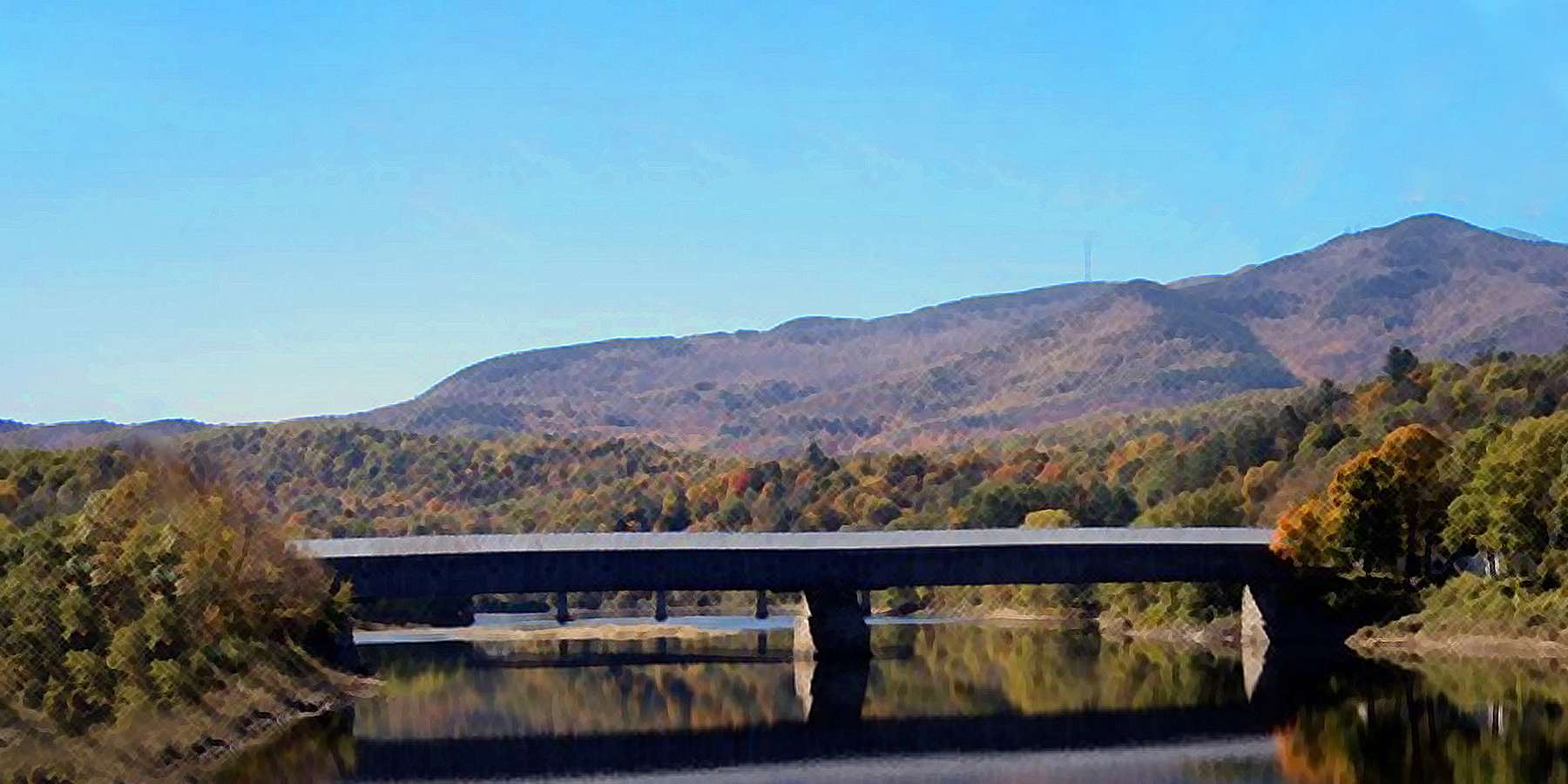 Photo of a covered bridge in Cornish Flat, New Hampshire Photo of a covered bridge in Cornish Flat, New Hampshire