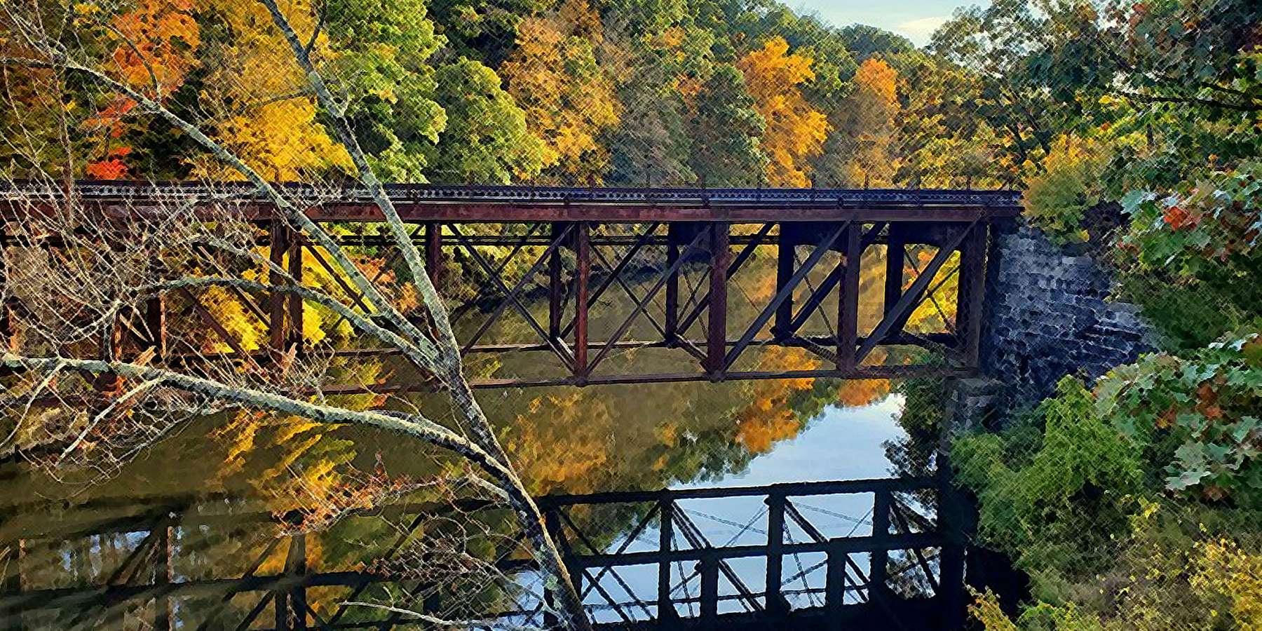 Photo of the P&W Blackstone River Bridge in Blackstone, Massachusetts Photo of the P&W Blackstone River Bridge in Blackstone, Massachusetts