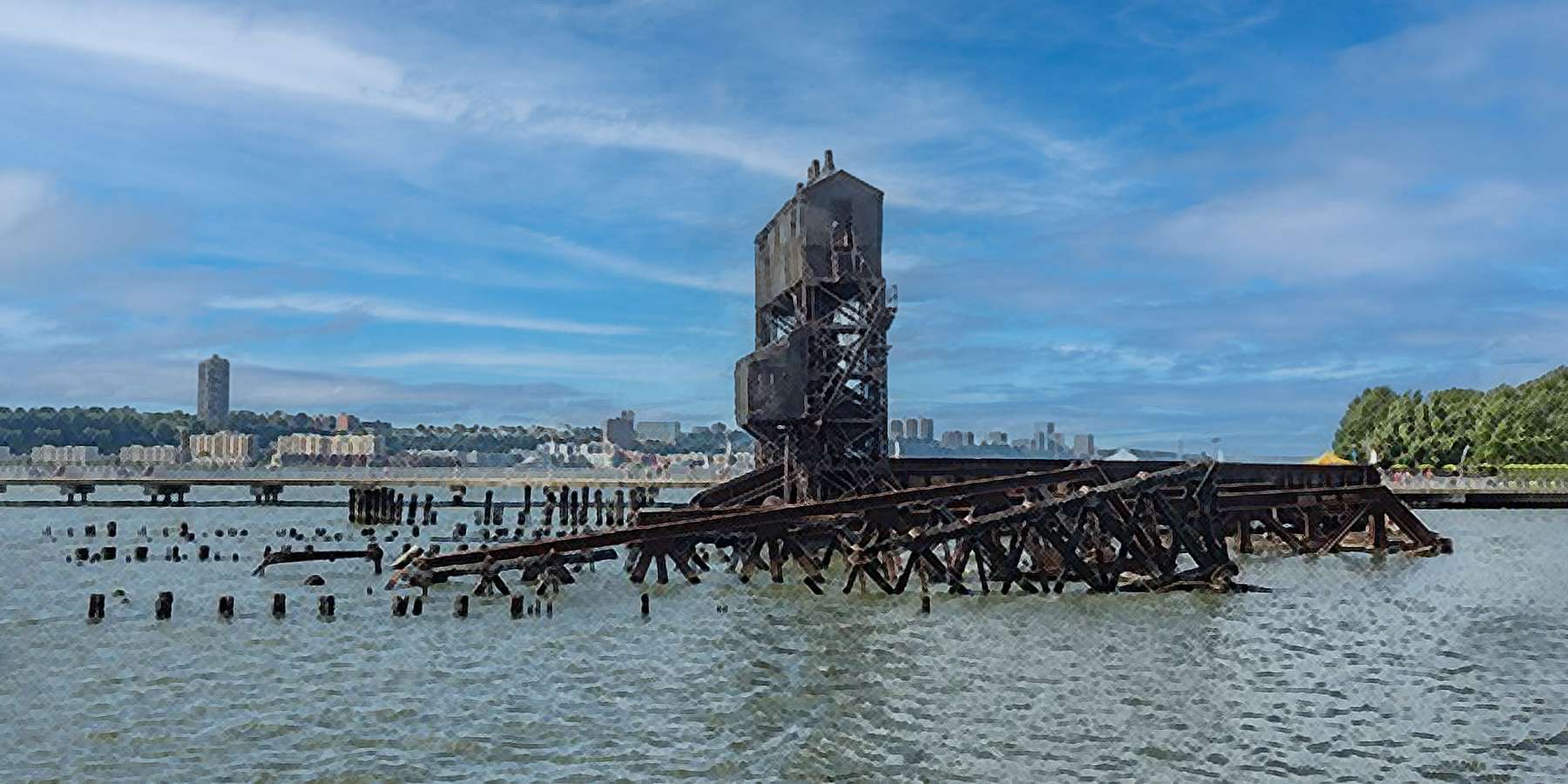 Photo of the Street Transfer Bridge in Central Bridge, New York Photo of the Street Transfer Bridge in Central Bridge, New York