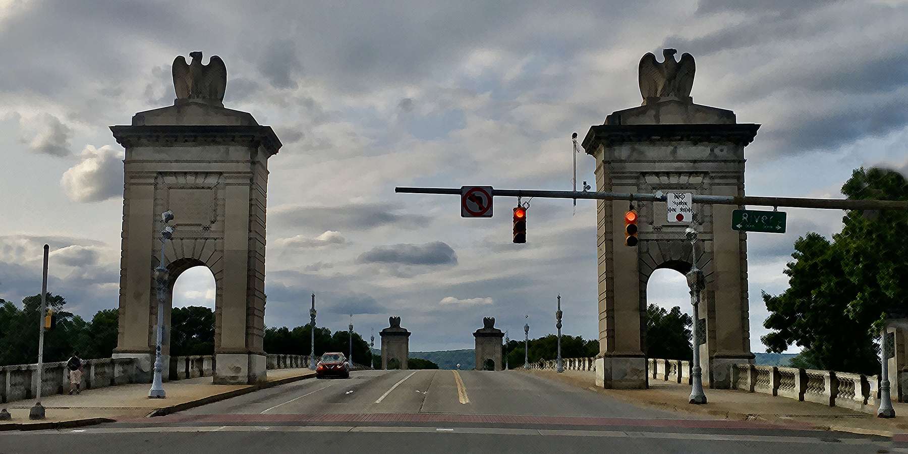 Photo of Market Street Bridge in Wilkes Barre, Pennsylvania Photo of Market Street Bridge in Wilkes Barre, Pennsylvania