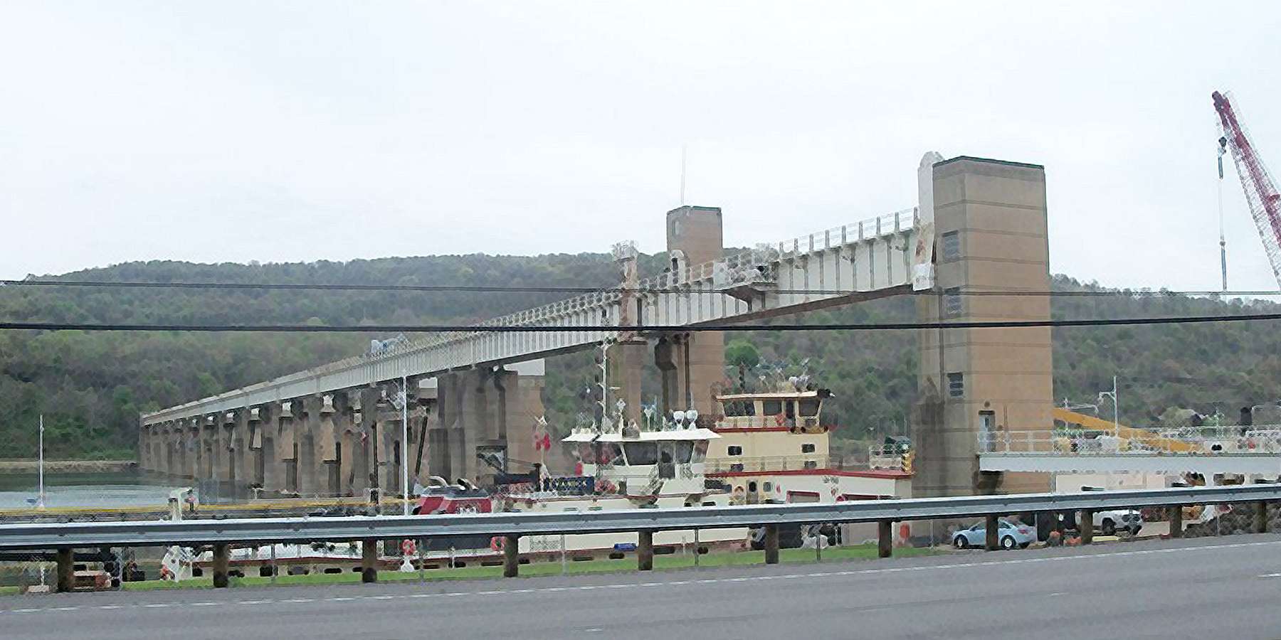 Photo of the New Cumberland Lock and Dam from Rt. 7 Photo of the New Cumberland Lock and Dam from Rt. 7