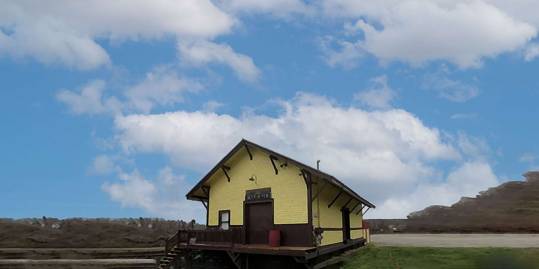 Photo of the Station Building in Deep River, Connecticut Photo of the Station Building in Deep River, Connecticut