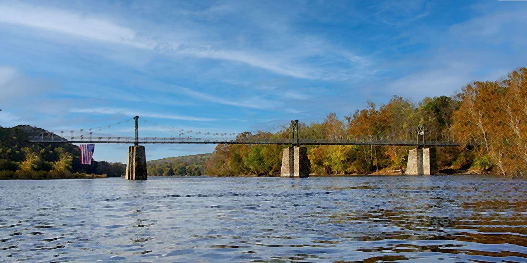 Photo of Raven Rock Bridge in Lumberville, Pennsylvania Photo of Raven Rock Bridge in Lumberville, Pennsylvania