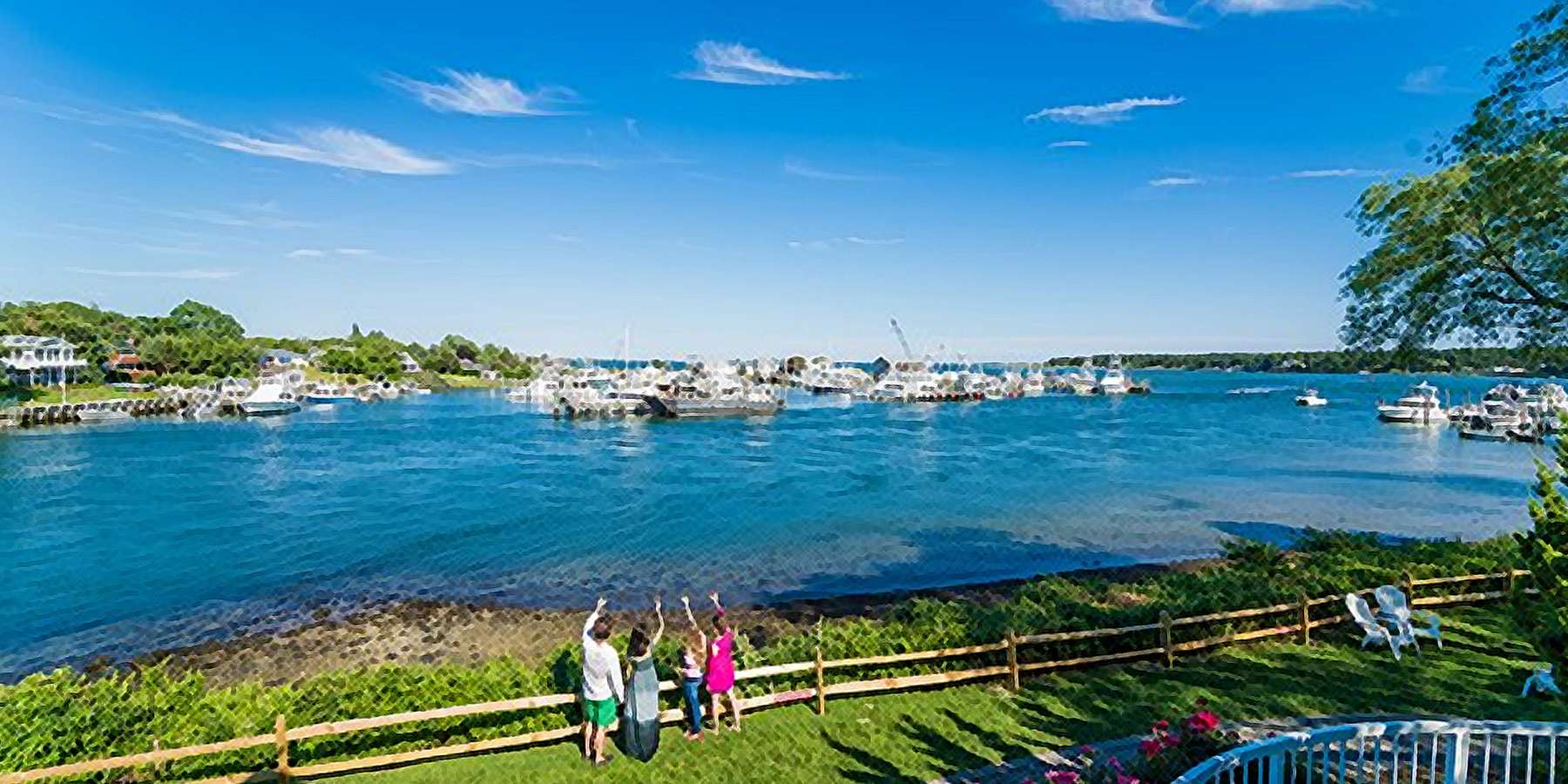 Photo of a Sunny Day in the Hampton Bays Photo of a Sunny Day in the Hampton Bays