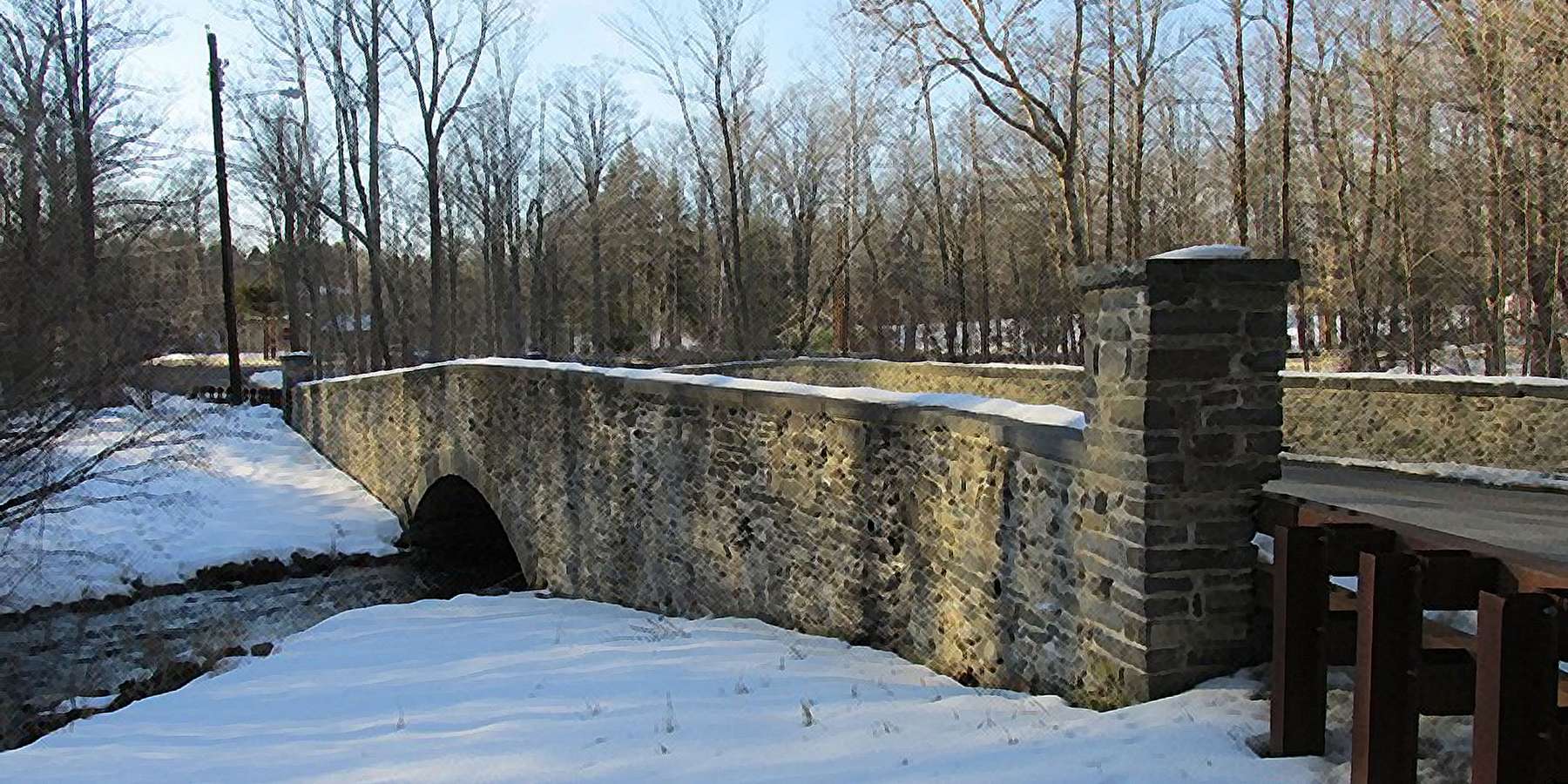 Photo of the Salisbury Turnpike Bridge in Rhinebeck, New York Photo of the Salisbury Turnpike Bridge in Rhinebeck, New York