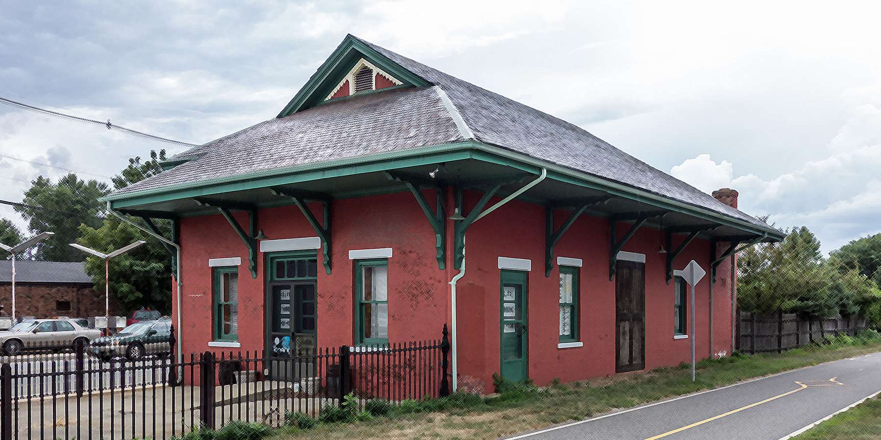 Photo of a train station in Old Colony Riverside, Rhode Island Photo of a train station in Old Colony Riverside, Rhode Island