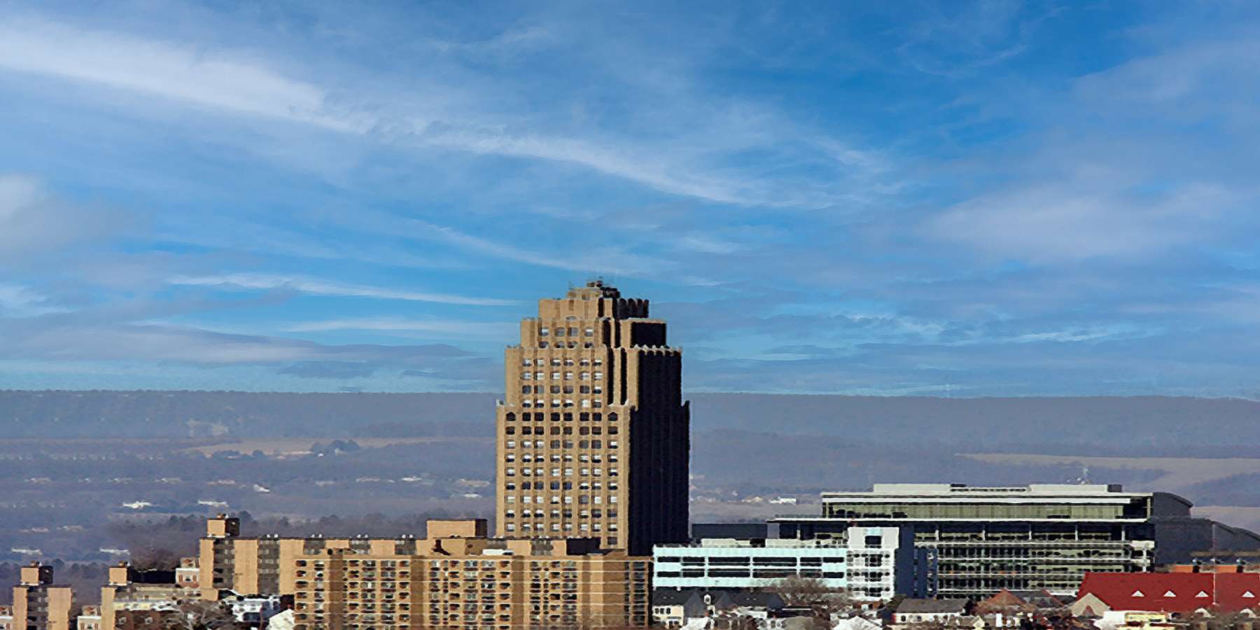 Photo of the skyline in Allentown, Pennsylvania Photo of the skyline in Allentown, Pennsylvania