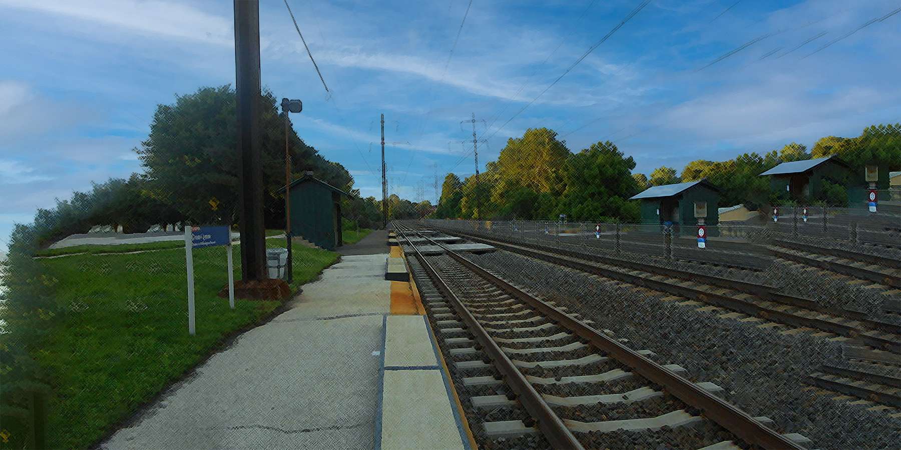 A photo of a station in Crum Lynne, Pennsylvania A photo of a station in Crum Lynne, Pennsylvania