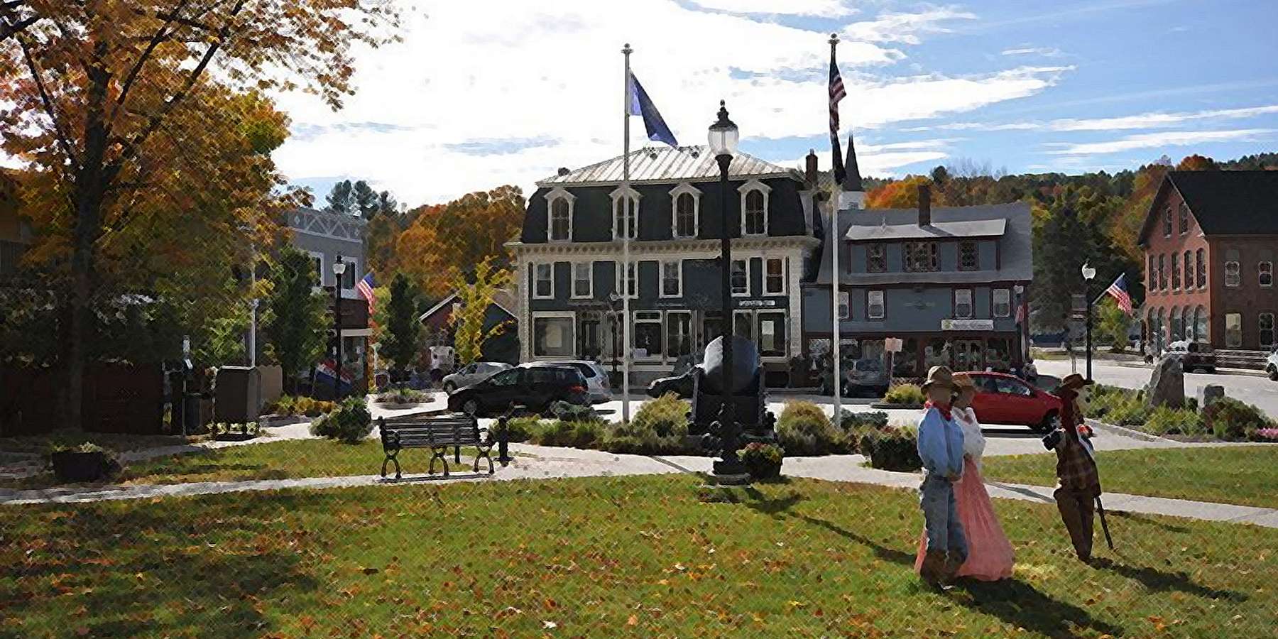 Photo of Central Square in Bristol, New Hampshire Photo of Central Square in Bristol, New Hampshire