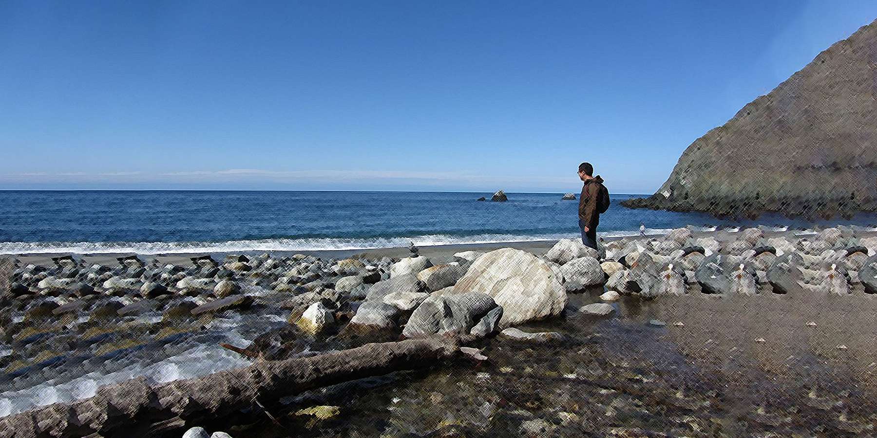 Photo of the Creek and Pacific Ocean in Limekiln, Pennsylvania Photo of the Creek and Pacific Ocean in Limekiln, Pennsylvania
