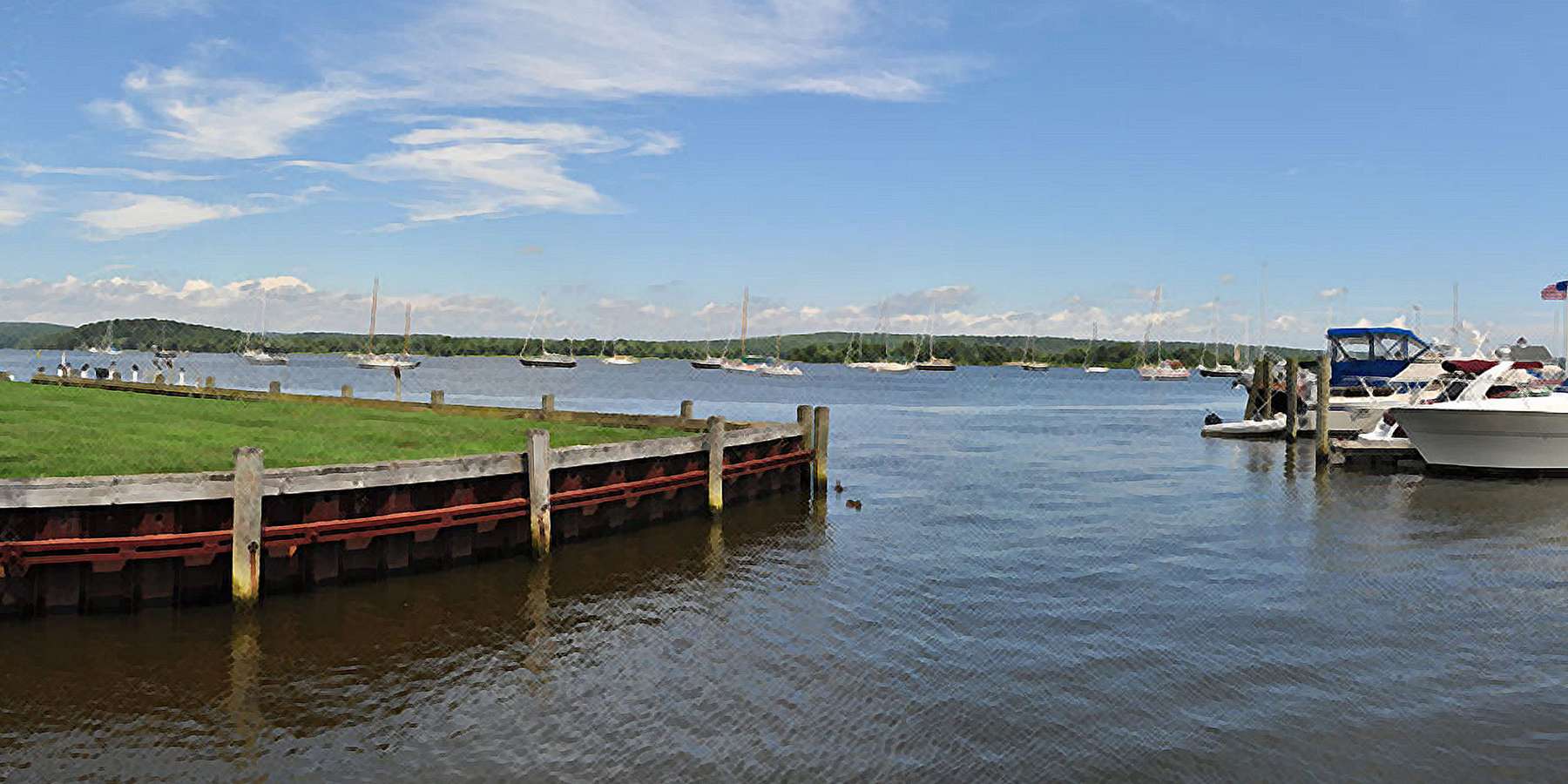 Photo of a harbor in Essex, Connecticut Photo of a harbor in Essex, Connecticut