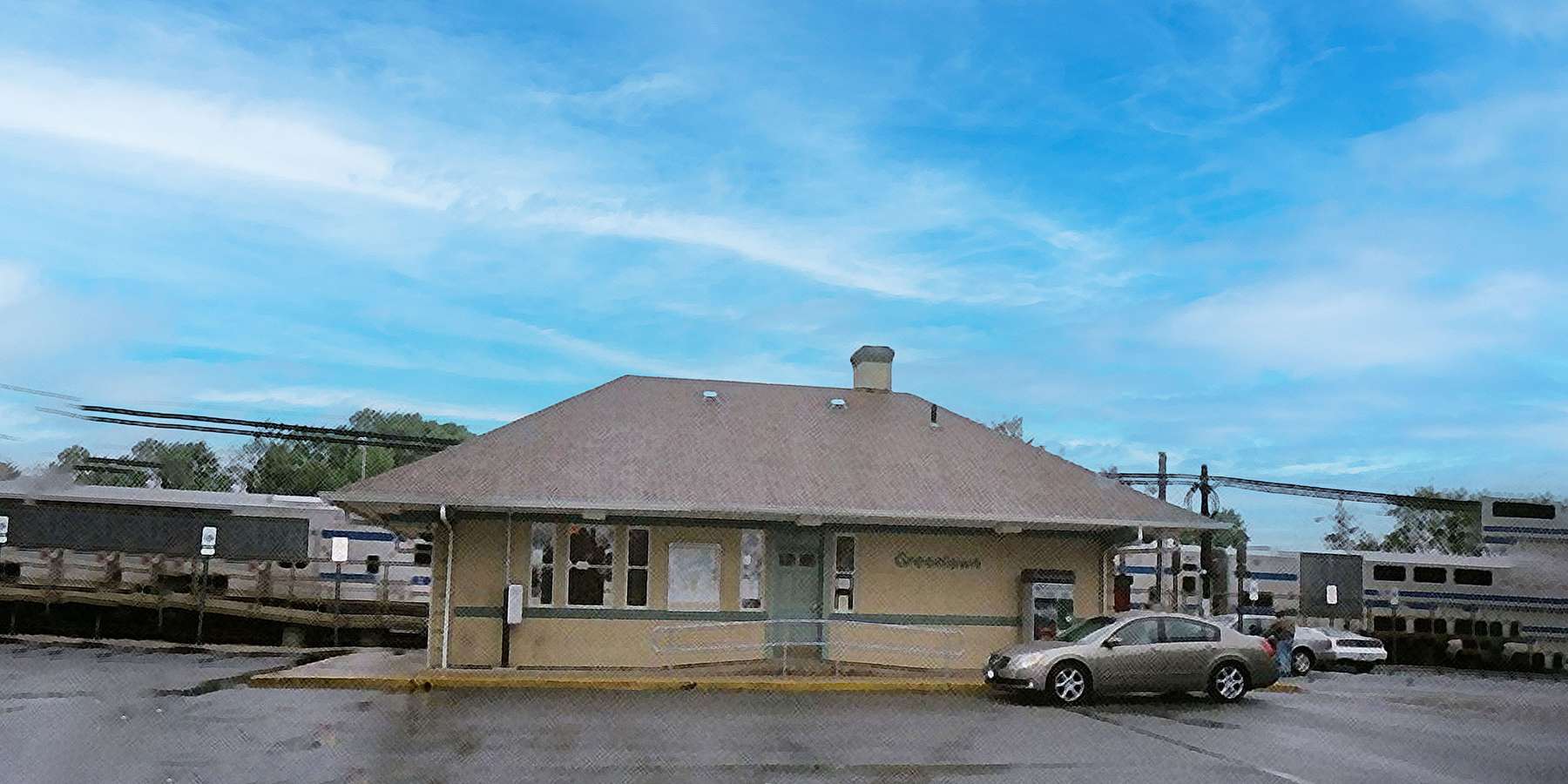 Photo of LIRR Station in Greenlawn, New York Photo of LIRR Station in Greenlawn, New York