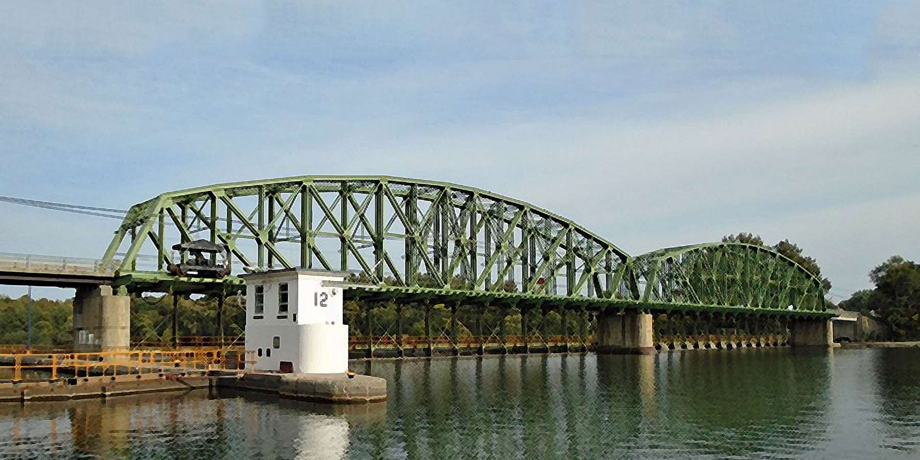 Photo of Lock E12 Truss Bridge in Tribes Hill, New York Photo of Lock E12 Truss Bridge in Tribes Hill, New York
