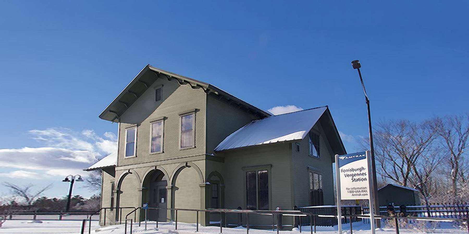 Photo of the Train Depot in North Ferrisburgh, Vermont Photo of the Train Depot in North Ferrisburgh, Vermont