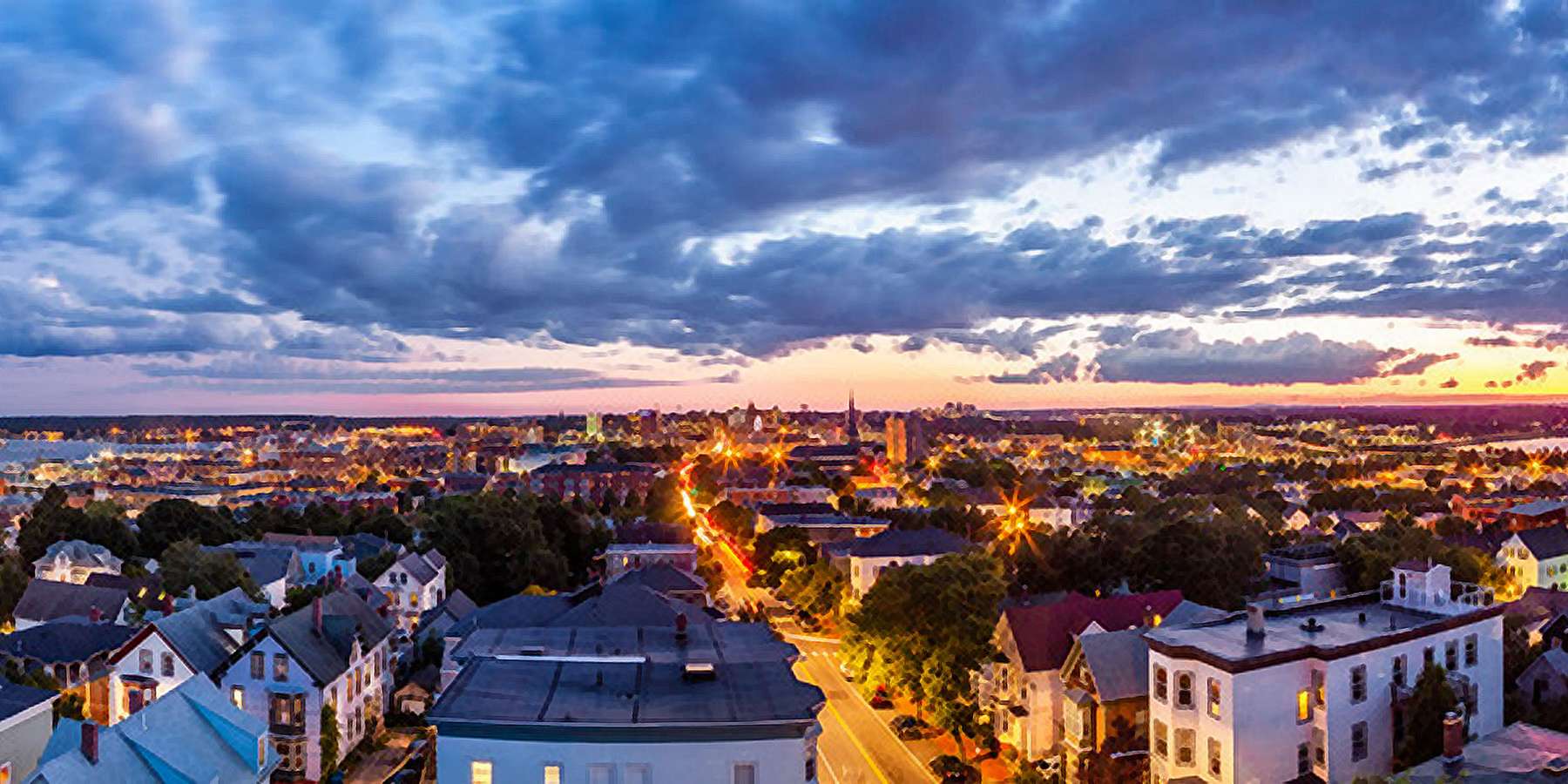 Photo of the Panorama of Portland in Portland, Maine Photo of the Panorama of Portland in Portland, Maine