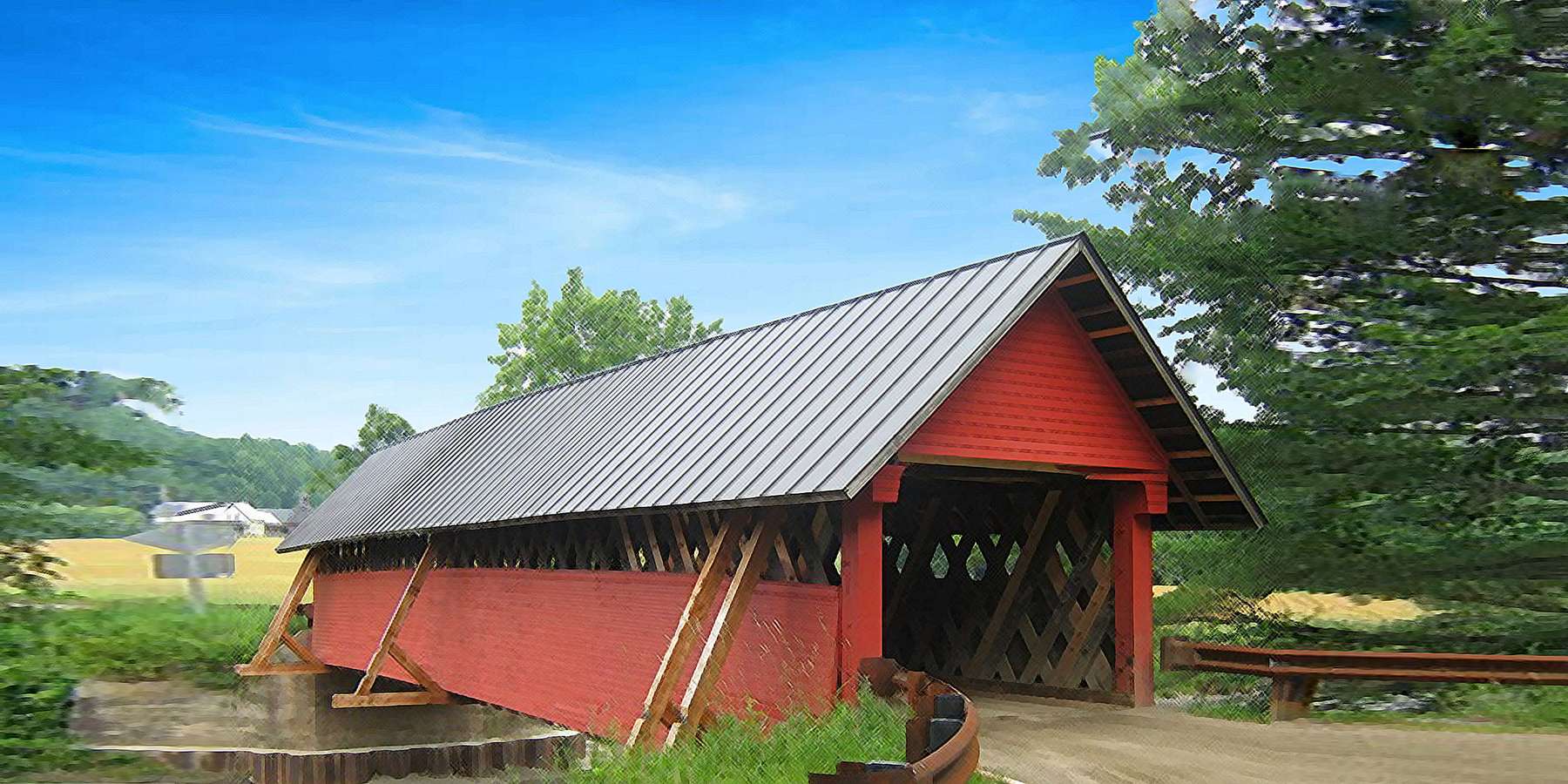 Photo of the River Road Covered Bridge in Troy, Vermont Photo of the River Road Covered Bridge in Troy, Vermont