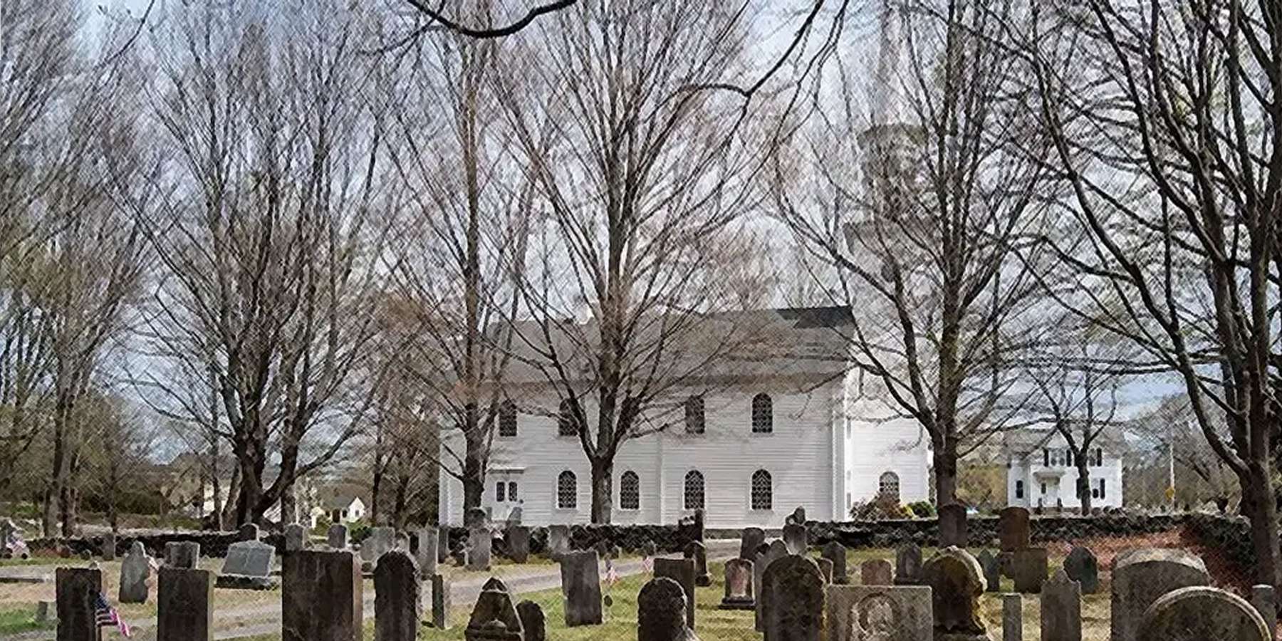 Photo of Community Church and Cemetery in Dighton, Massachusetts Photo of Community Church and Cemetery in Dighton, Massachusetts