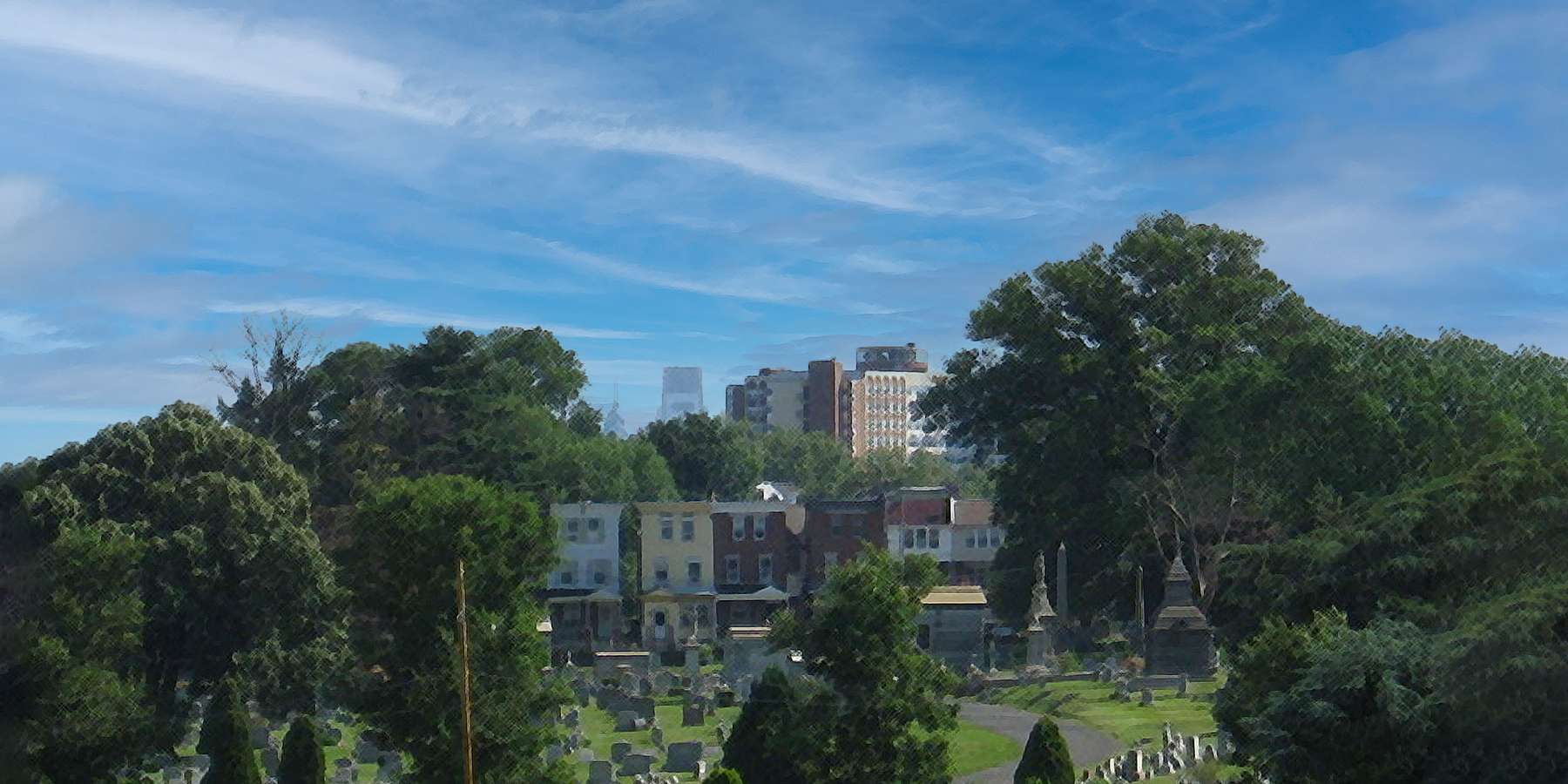 Photo of the Skyline in Cheltenham, Pennsylvania Photo of the Skyline in Cheltenham, Pennsylvania