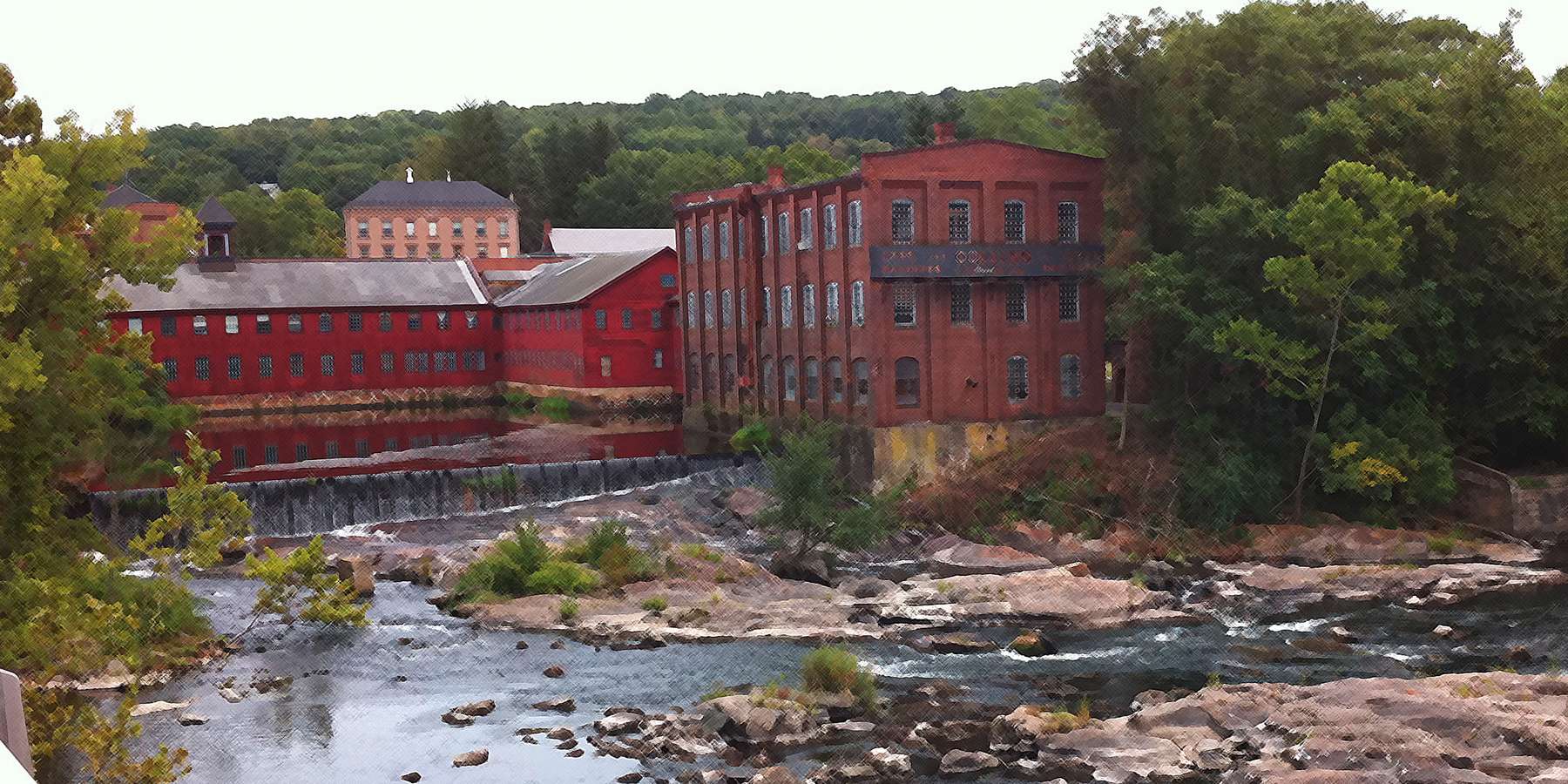 Photo of Collins Mill in Collinsville, Connecticut Photo of Collins Mill in Collinsville, Connecticut