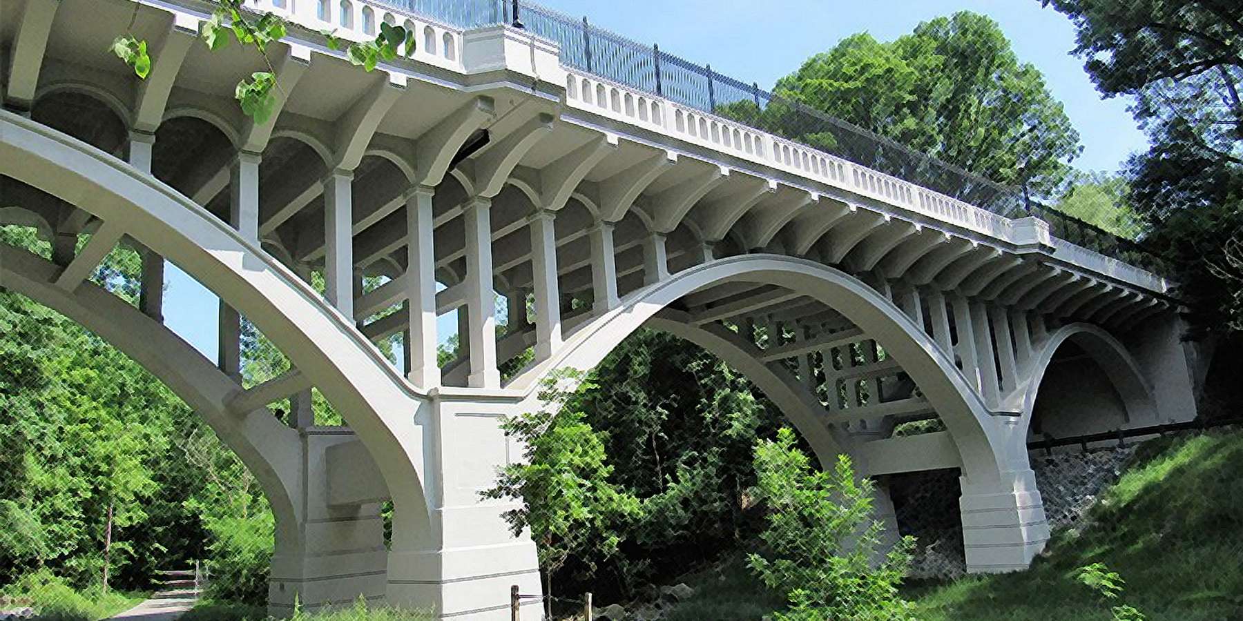 Photo of the Carroll Avenue Bridge in Takoma Park, Maryland Photo of the Carroll Avenue Bridge in Takoma Park, Maryland