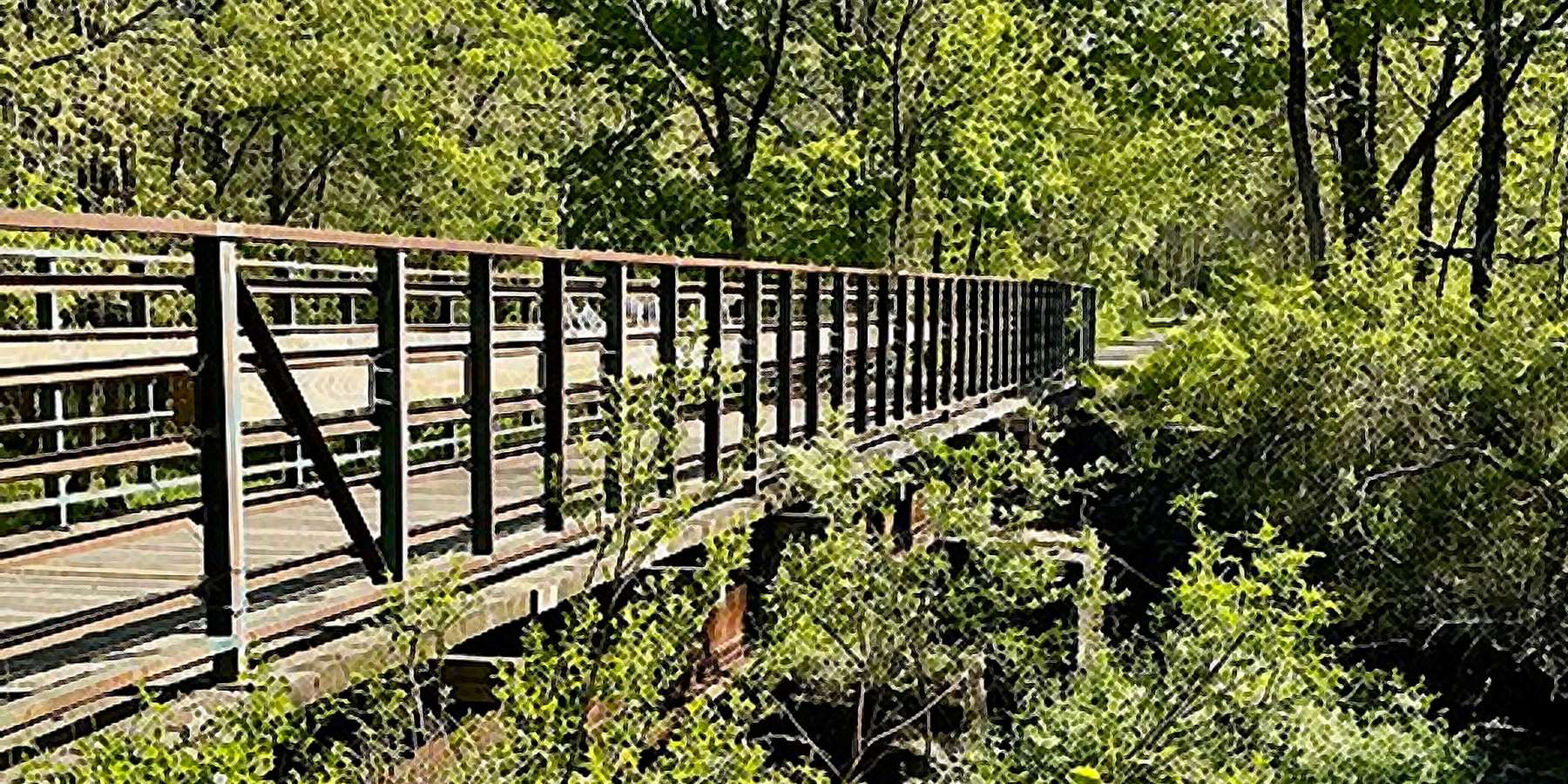 Photo of the Columbia Trail Bridge in the Township of Washington, New Jersey Photo of the Columbia Trail Bridge in the Township of Washington, New Jersey