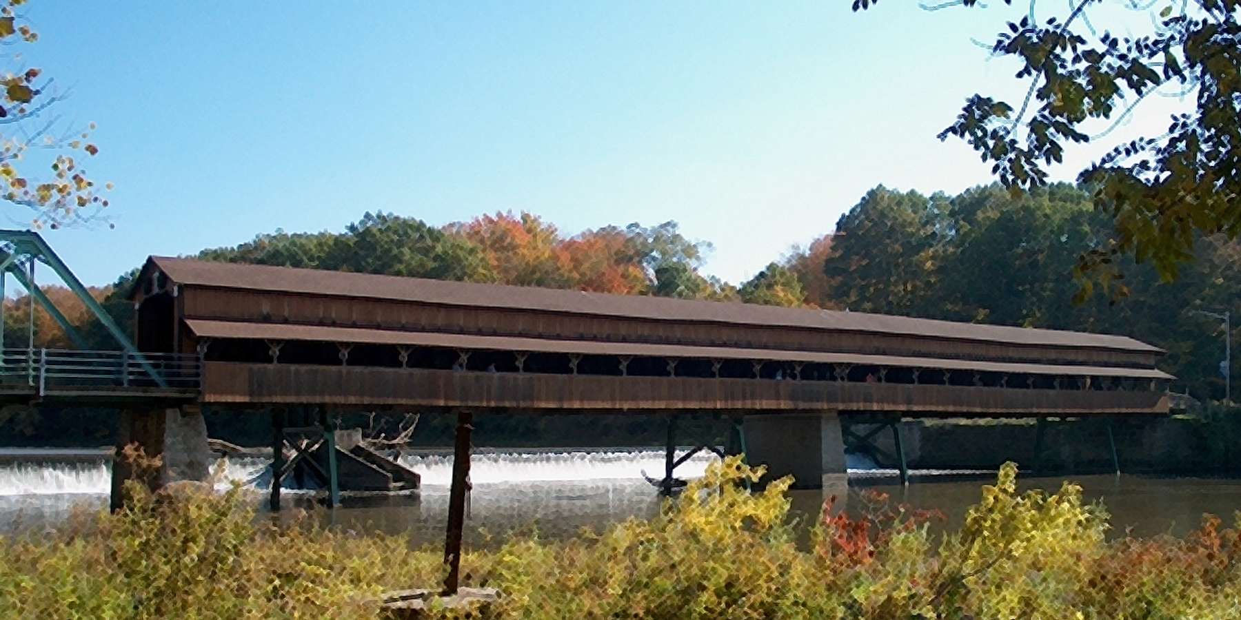 Photo of the Covered Bridge in Harpersfield, New York Photo of the Covered Bridge in Harpersfield, New York