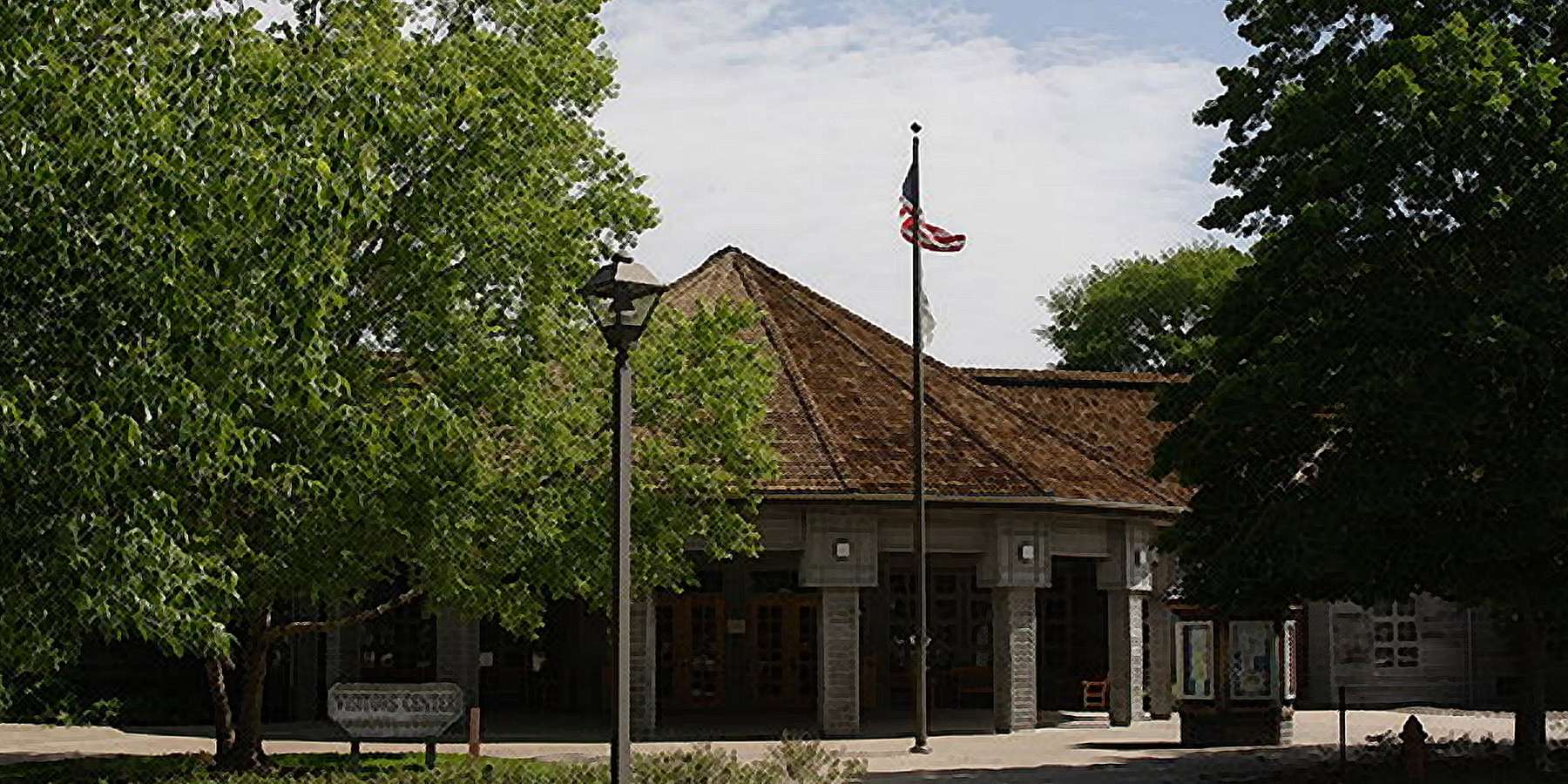 A photo of the New Salem welcome center in New Salem, Pennsylvania A photo of the New Salem welcome center in New Salem, Pennsylvania