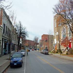 Downtown Main Street Photo of Downtown Main Street in Bennington, Vermont