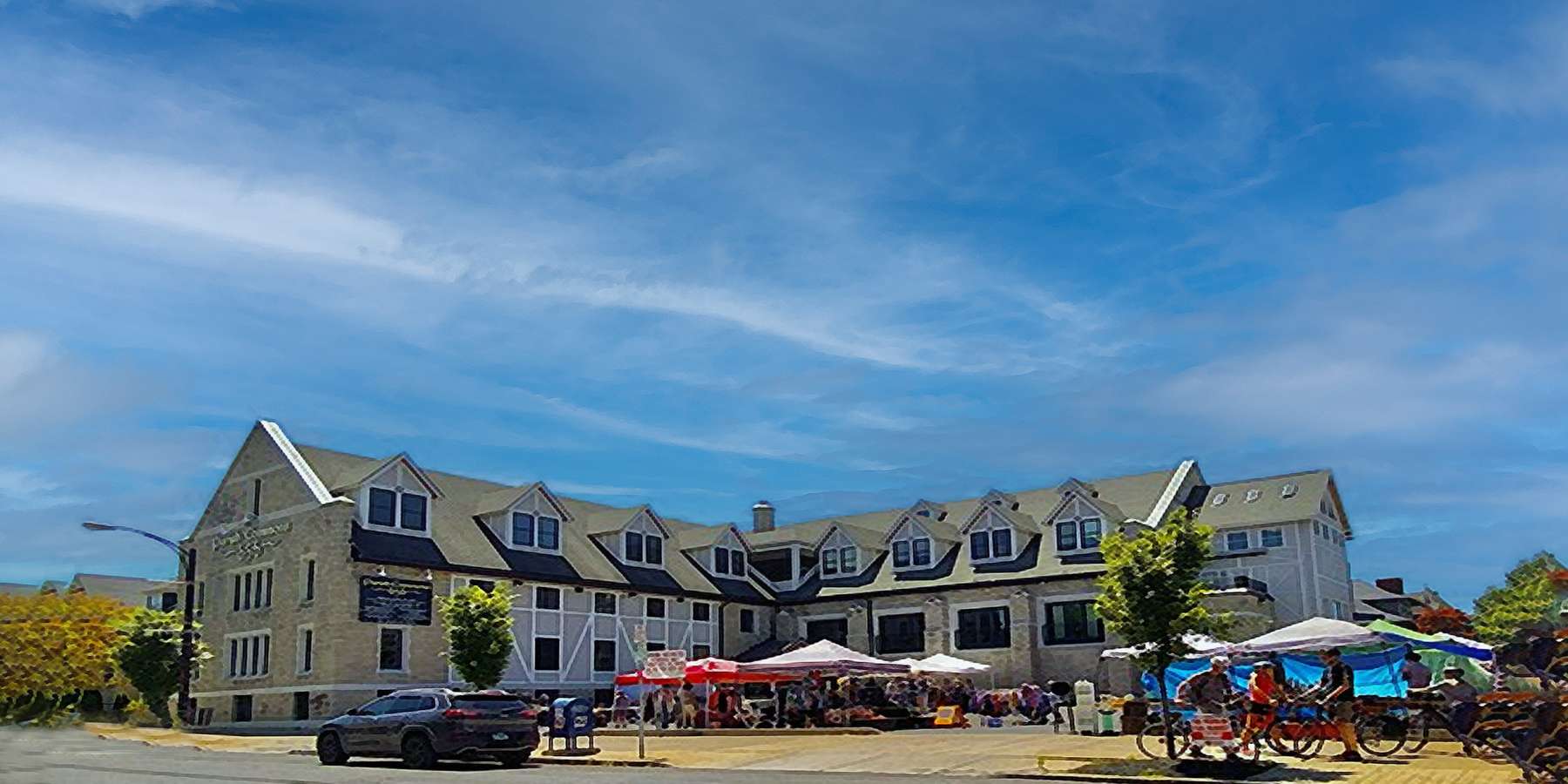Photo of a peddler flea market in Buffalo, New York Photo of a peddler flea market in Buffalo, New York