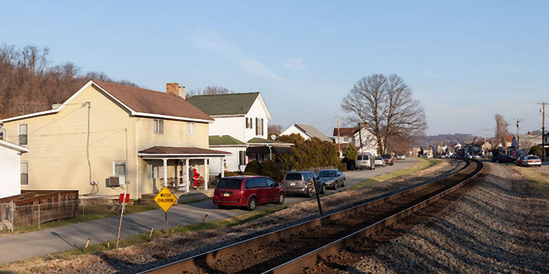Photo of Railroad St. in Elco, Pennsylvania Photo of Railroad St. in Elco, Pennsylvania