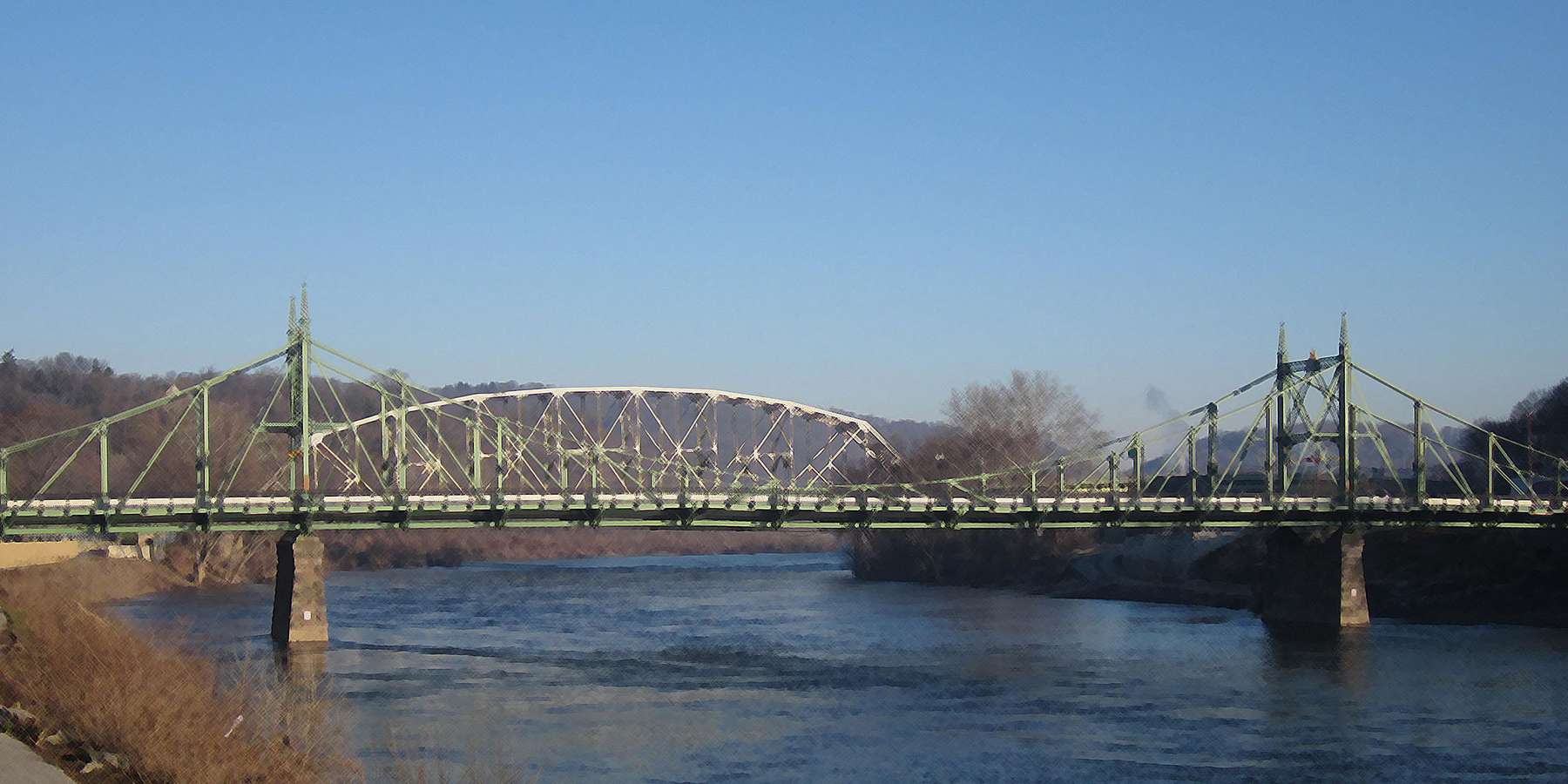 Photo of a bridge near Pipersville, Pennsylvania Photo of a bridge near Pipersville, Pennsylvania
