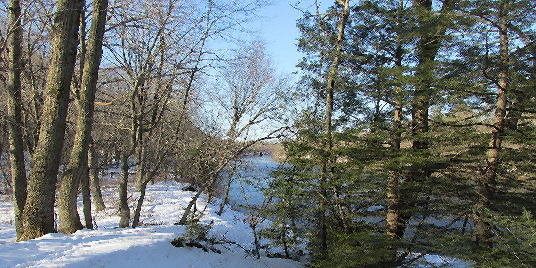 Photo of the River in Feeding Hills, Massachusetts Photo of the River in Feeding Hills, Massachusetts