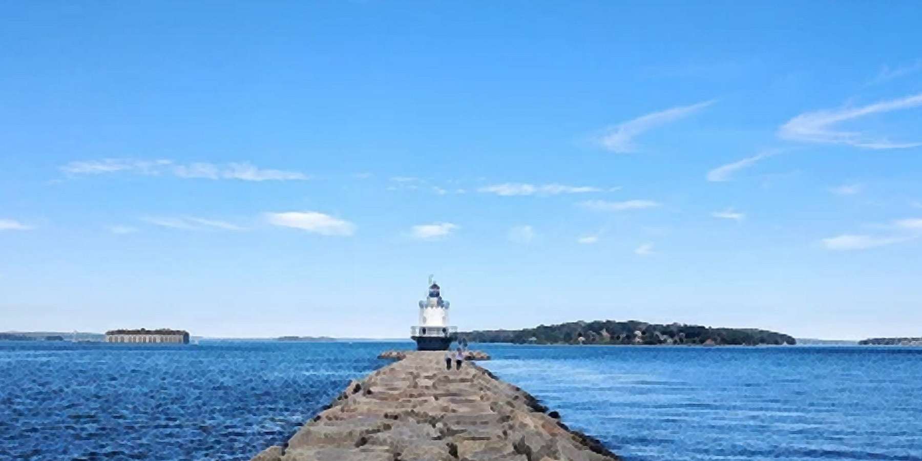 A photo of Pownal Lighthouse in Pownal, Maine A photo of Pownal Lighthouse in Pownal, Maine
