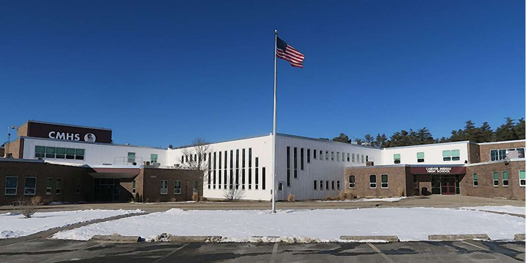 Photo of Carver Middle High School in Carver, Massachusetts Photo of Carver Middle High School in Carver, Massachusetts