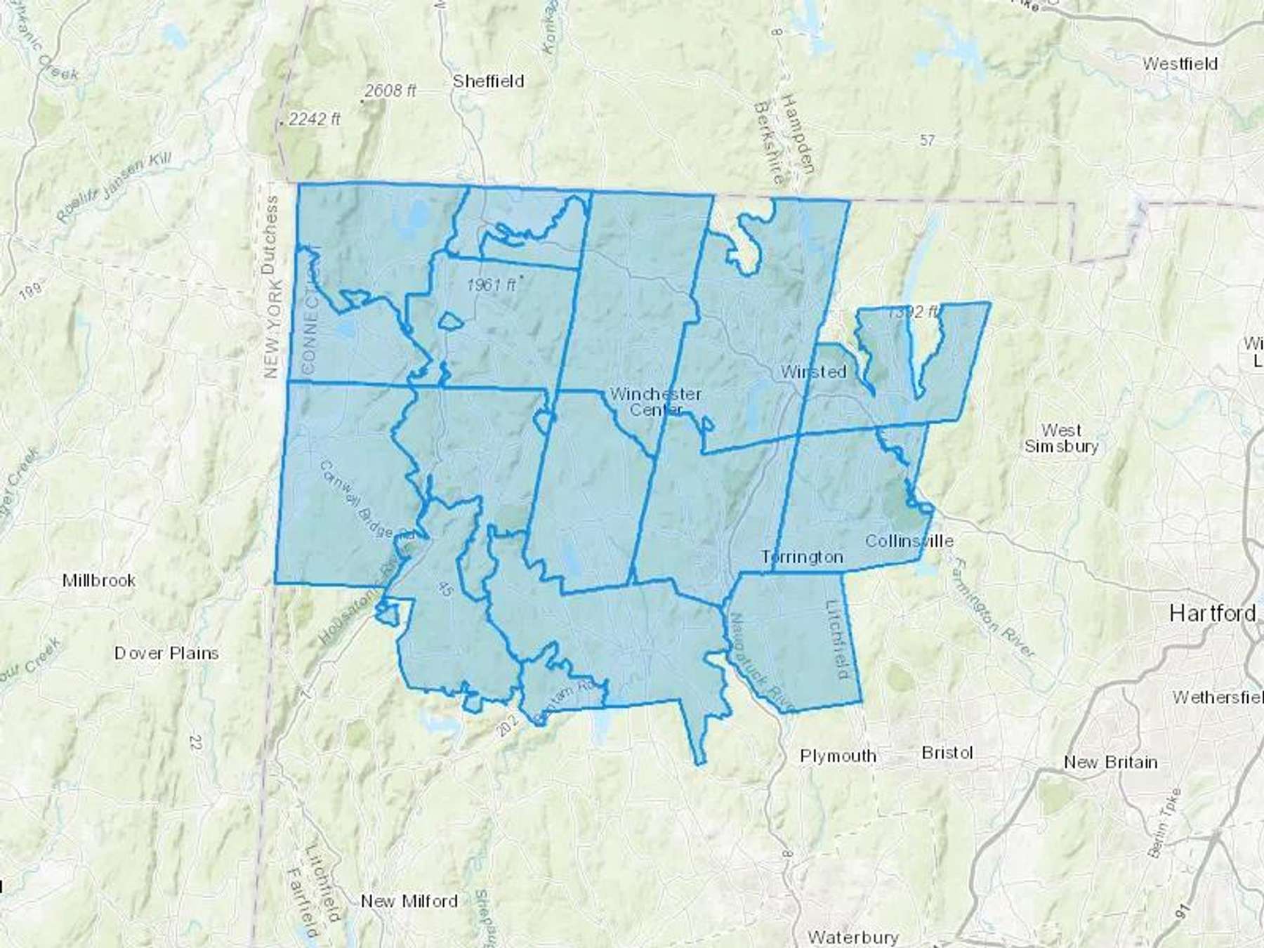 A B Bazzano Fuels Inc Cash Heating Oil Delivery Map Map With The A B Bazzano Fuels Inc Heating Oil Delivery Area Shaded In Blue