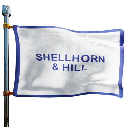 Photo of Shellhorn & Hill flag denoting best heating oil prices the company offers