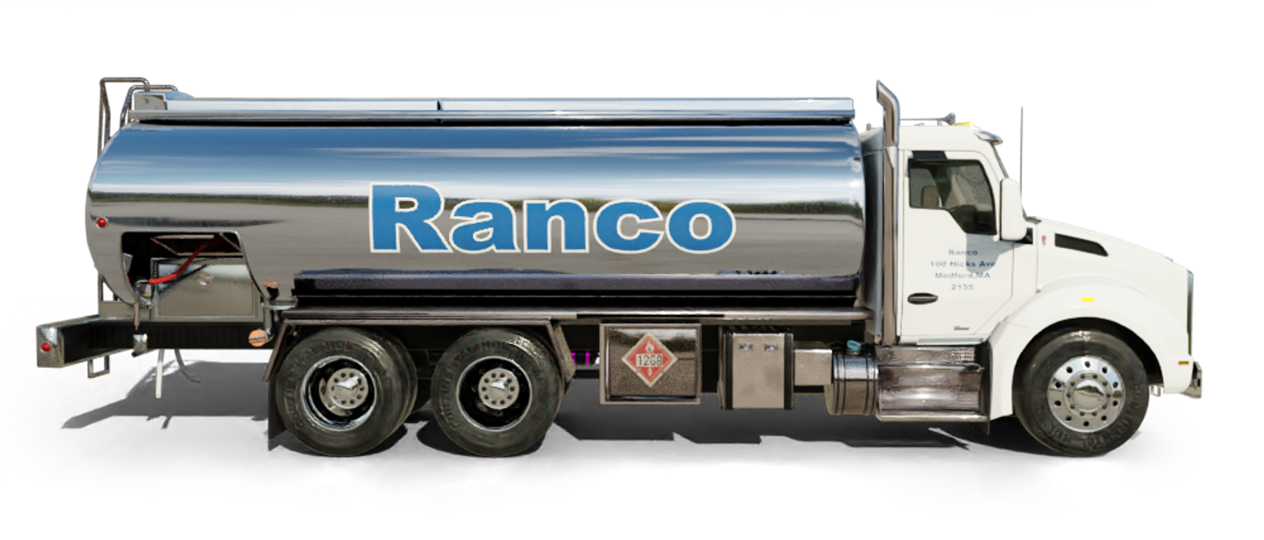 Pioneer Valley Heating Oil and Propane Truck parked at riverside Pioneer Valley Heating Oil and Propane Truck parked at riverside