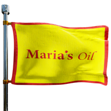 Maria's Oil Heating Oil Prices Flag Photo of Maria's Oil flag denoting best heating oil prices the company offers