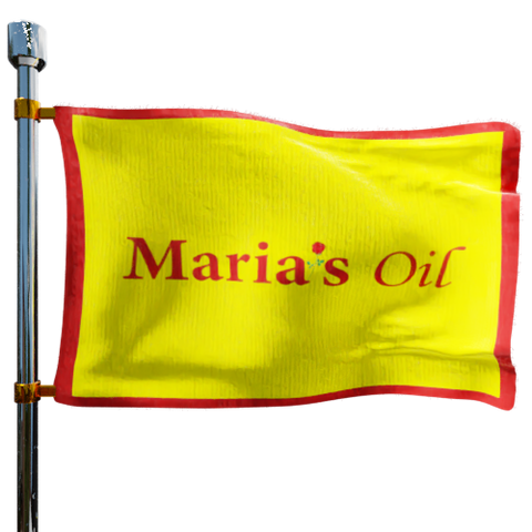 Maria's Oil Heating Oil Prices Flag Photo of Maria's Oil flag denoting best heating oil prices the company offers