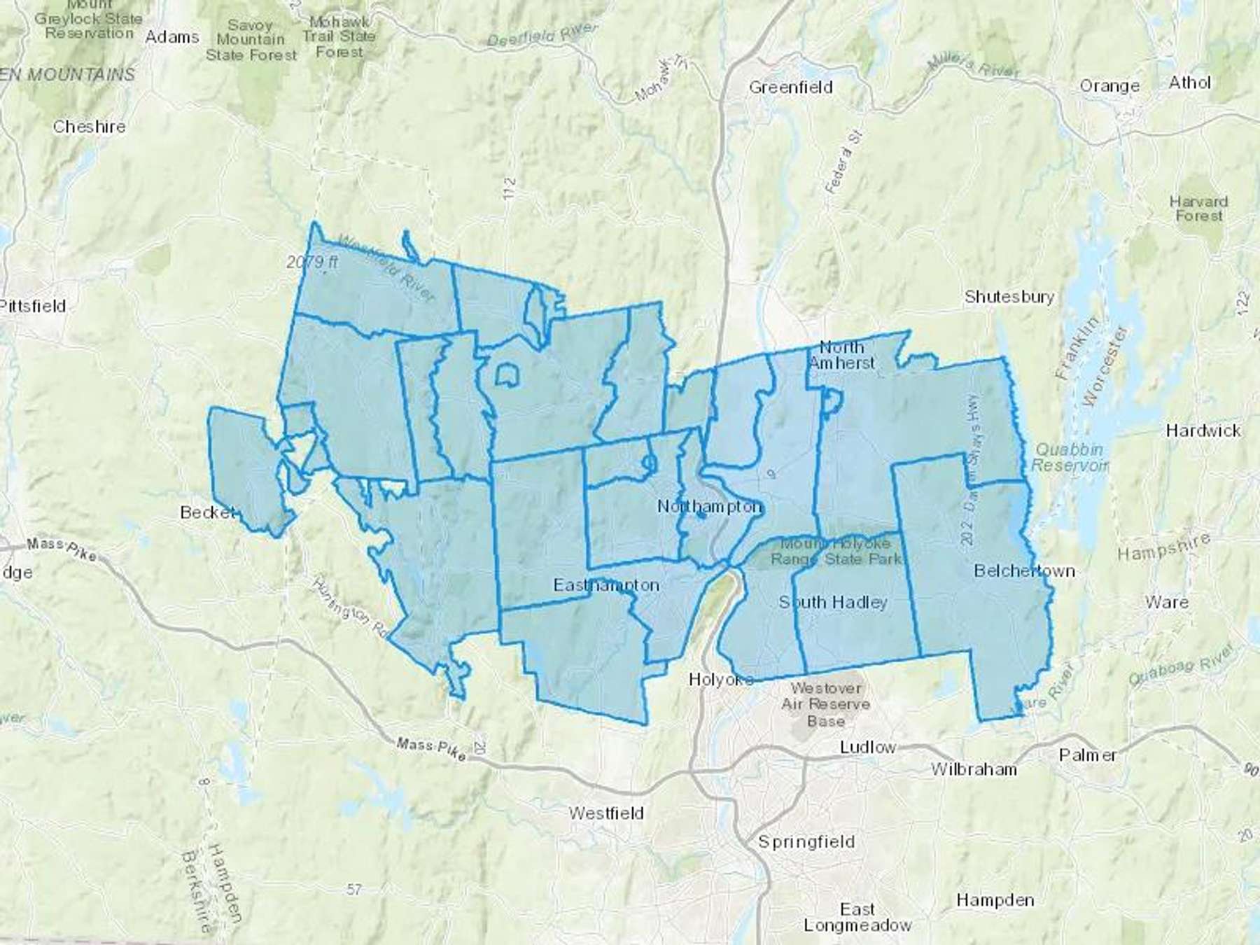 Richard's Fuel & Heating Inc Cash Heating Oil Delivery Map Map With The Richard's Fuel & Heating Inc Heating Oil Delivery Area Shaded In Blue