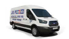 J W Piccozzi Inc Piccozzi's Fuel Oil Co furnace repair van Photo of a J W Piccozzi Inc Piccozzi's Fuel Oil Co furnace repair van