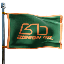 Bisson Oil Heating Oil Prices Flag Photo of Bisson Oil flag denoting best heating oil prices the company offers