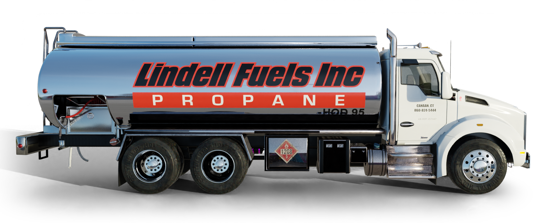 B & H Oil's Heating Oil Truck B & H Oil's Heating Oil Truck parked in front of barbar shop