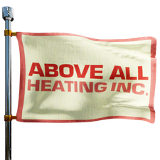 Above All Heating Inc Heating Oil Prices Flag Photo of Above All Heating Inc flag denoting best heating oil prices the company offers