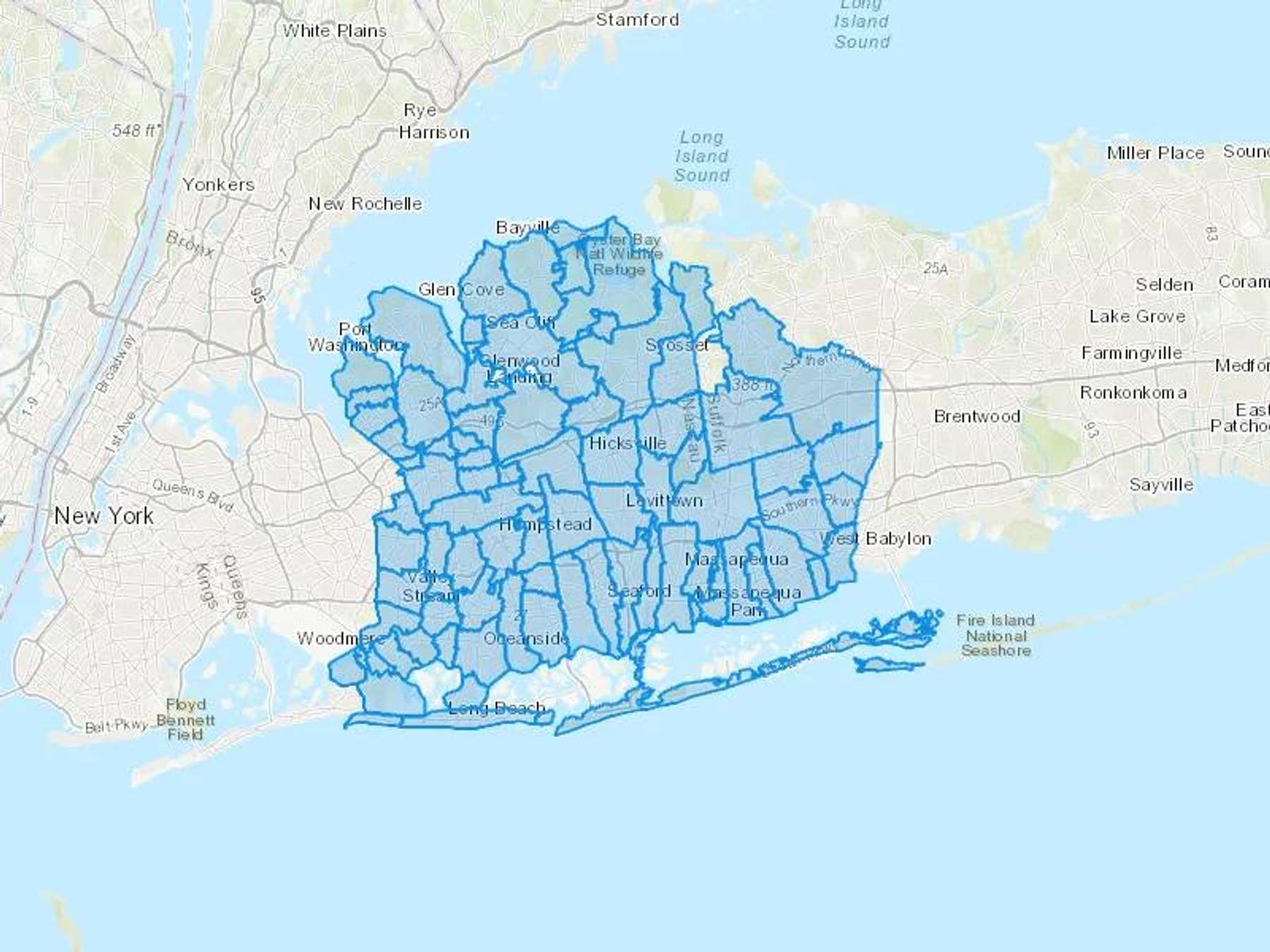 Family Fuel & Heating Service Cash Heating Oil Delivery Map Map With The Family Fuel & Heating Service Heating Oil Delivery Area Shaded In Blue