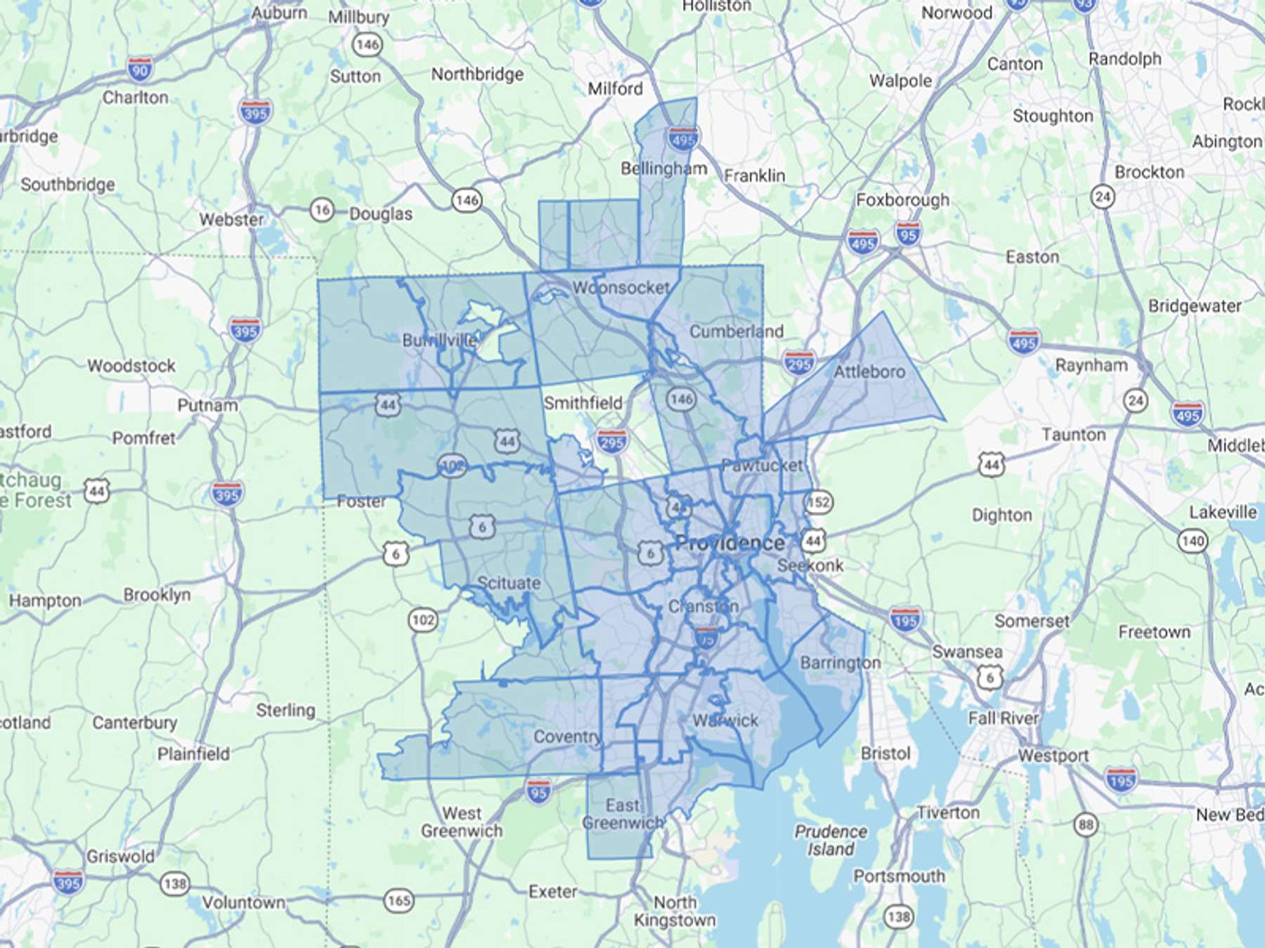 Star Oil Cash Heating Oil Delivery Map Map With The Star Oil Heating Oil Delivery Area Shaded In Blue
