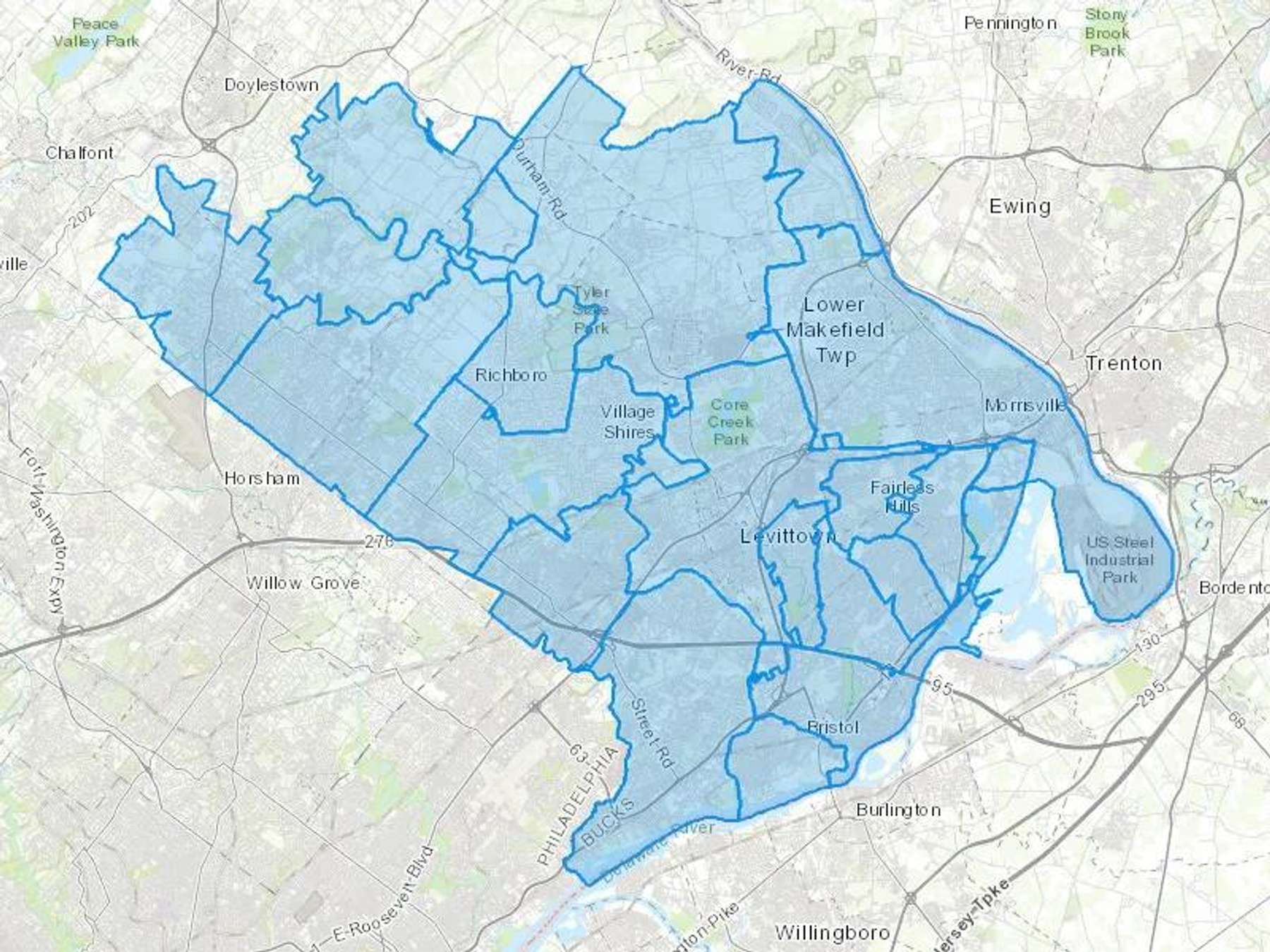 Ace Fueling Llc Cash Heating Oil Delivery Map Map With The Ace Fueling Llc Heating Oil Delivery Area Shaded In Blue